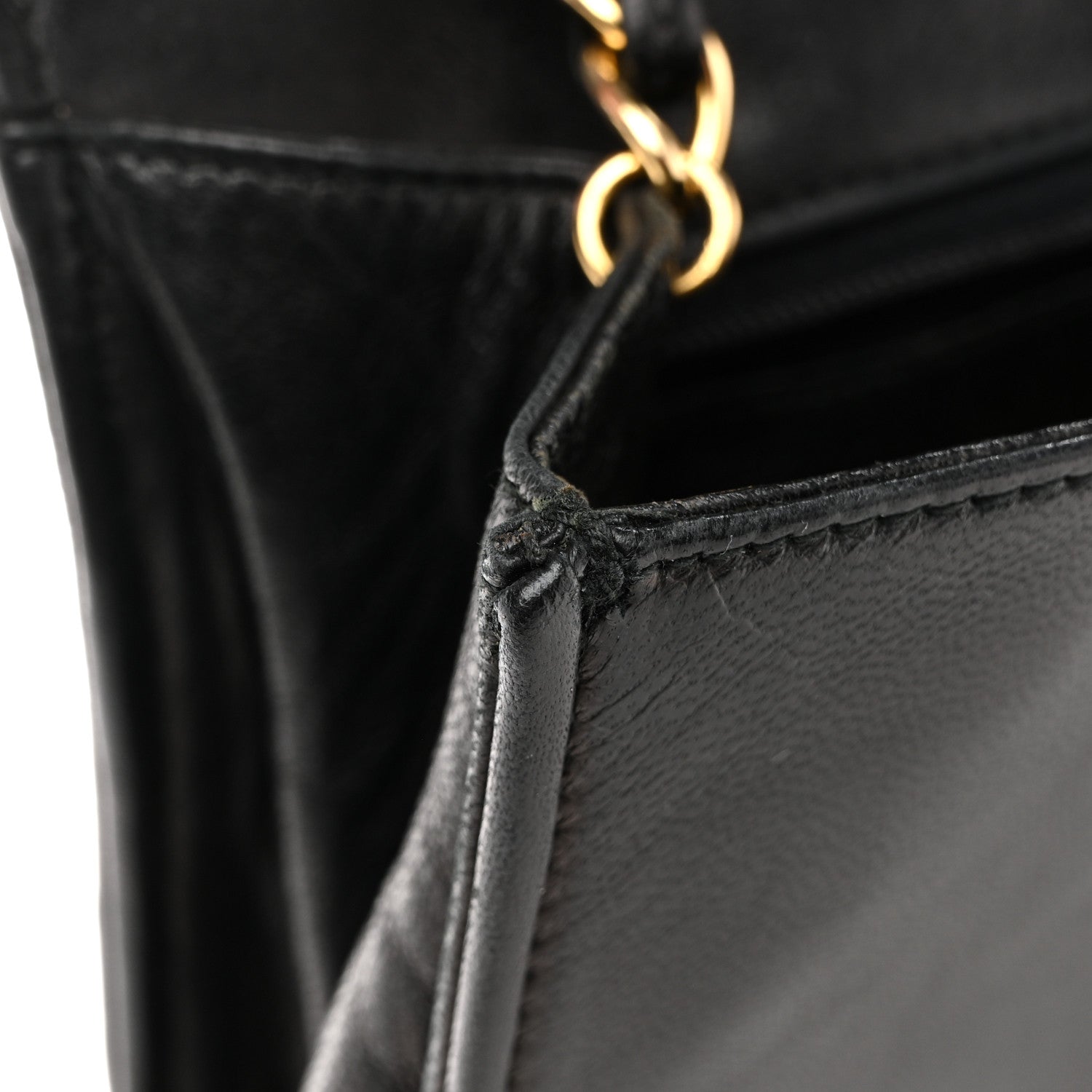 Lambskin Quilted Diamond CC Flap Black