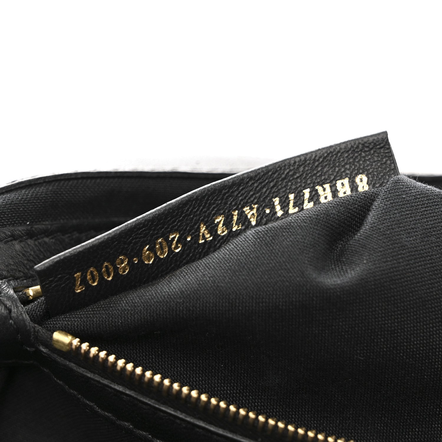 Nappa FF 1974 Embossed Large Baguette Black