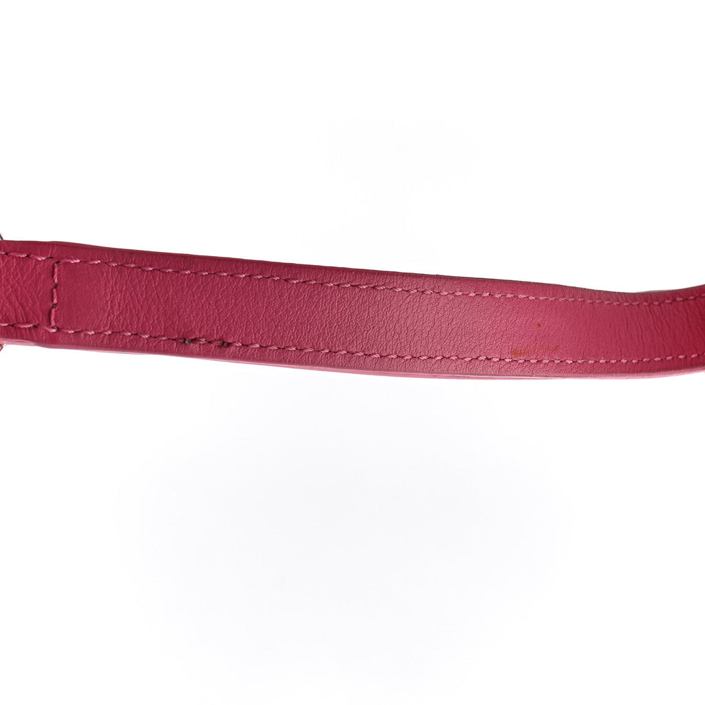 Patent Round As Earth Evening Bag Pink