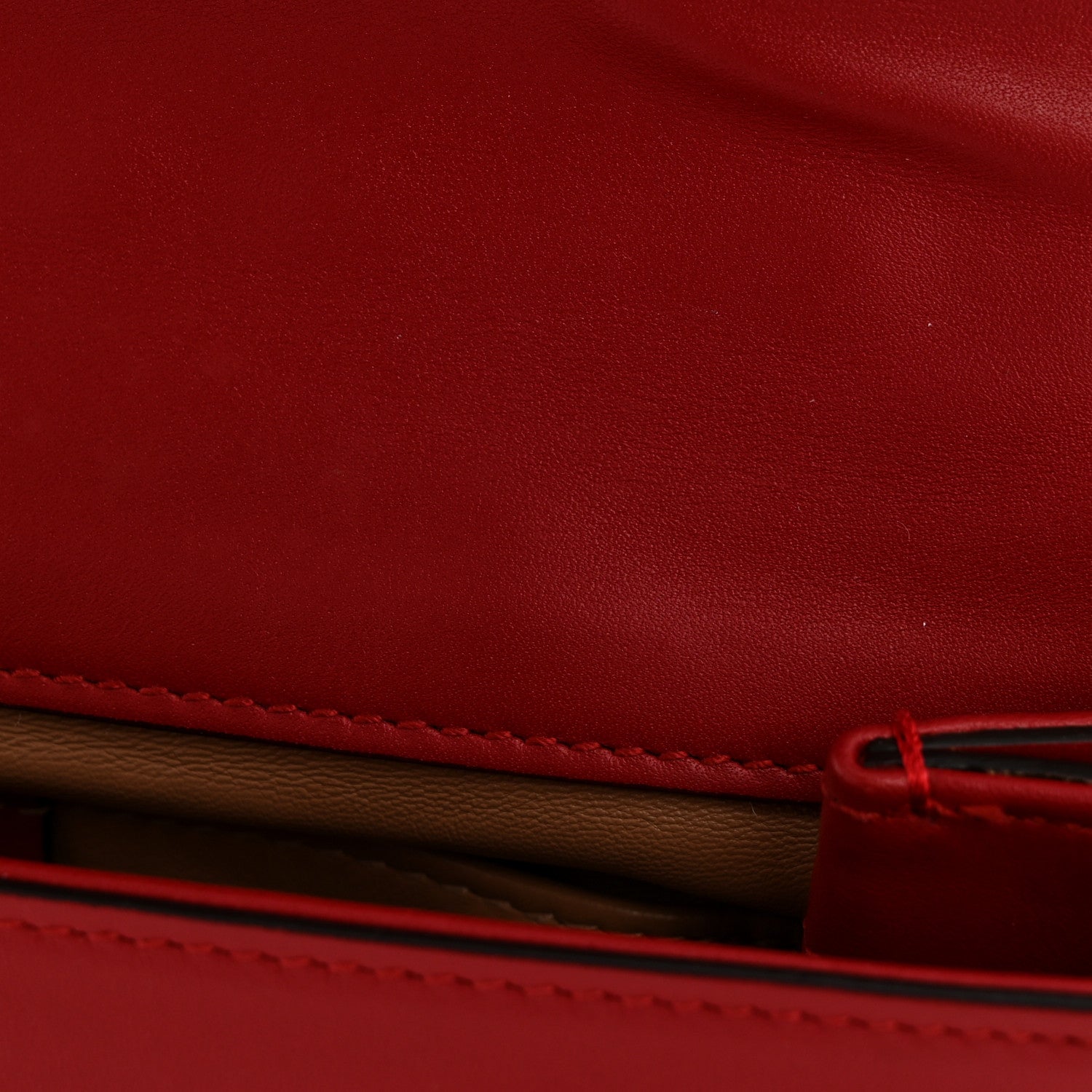 Nappa Pearl Studded Mini Queen Margaret Broadway Shoulder Bag Hibiscus Red