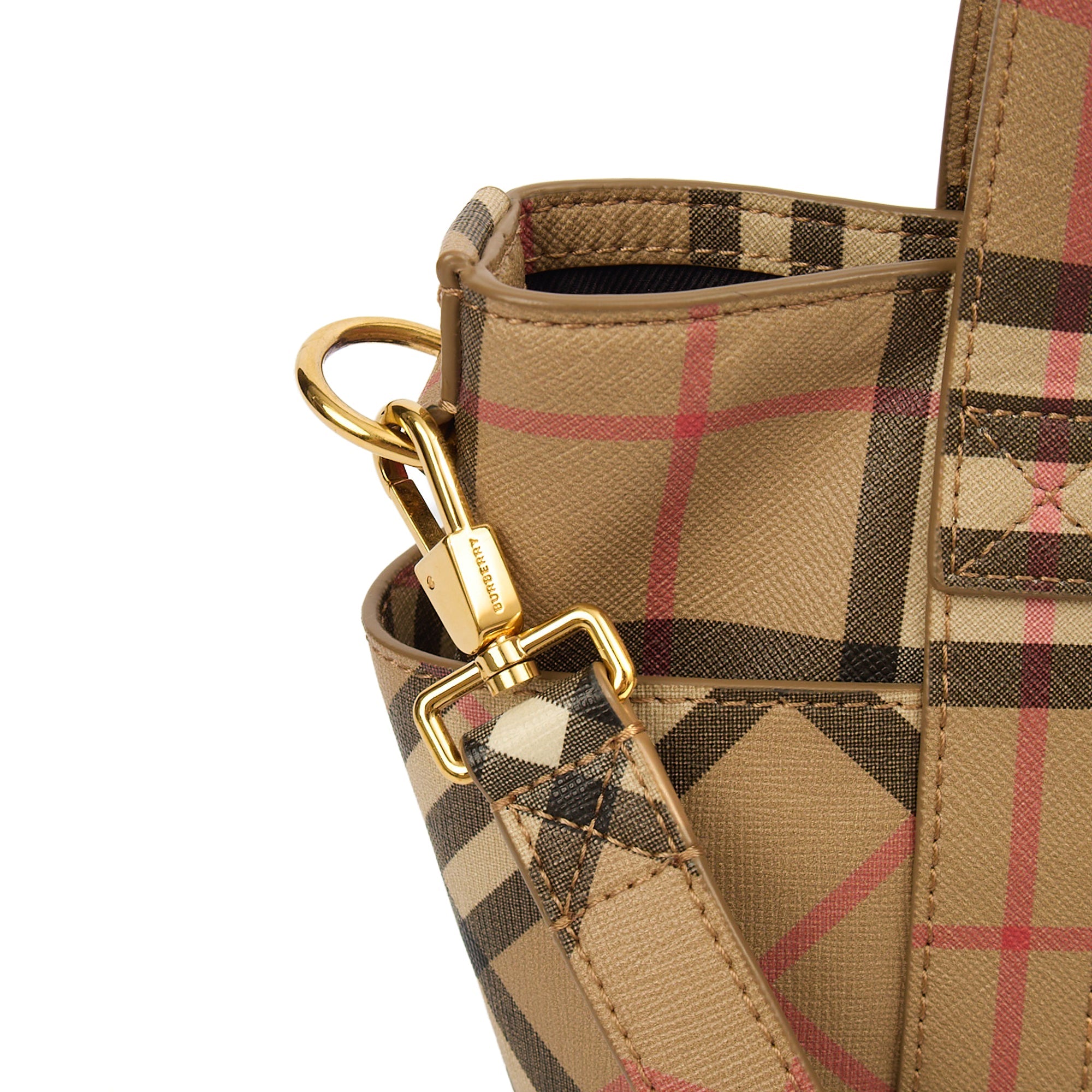 Burberry Tote Vintage Check and Leather Cross Body - Small in Nova Check, Leather