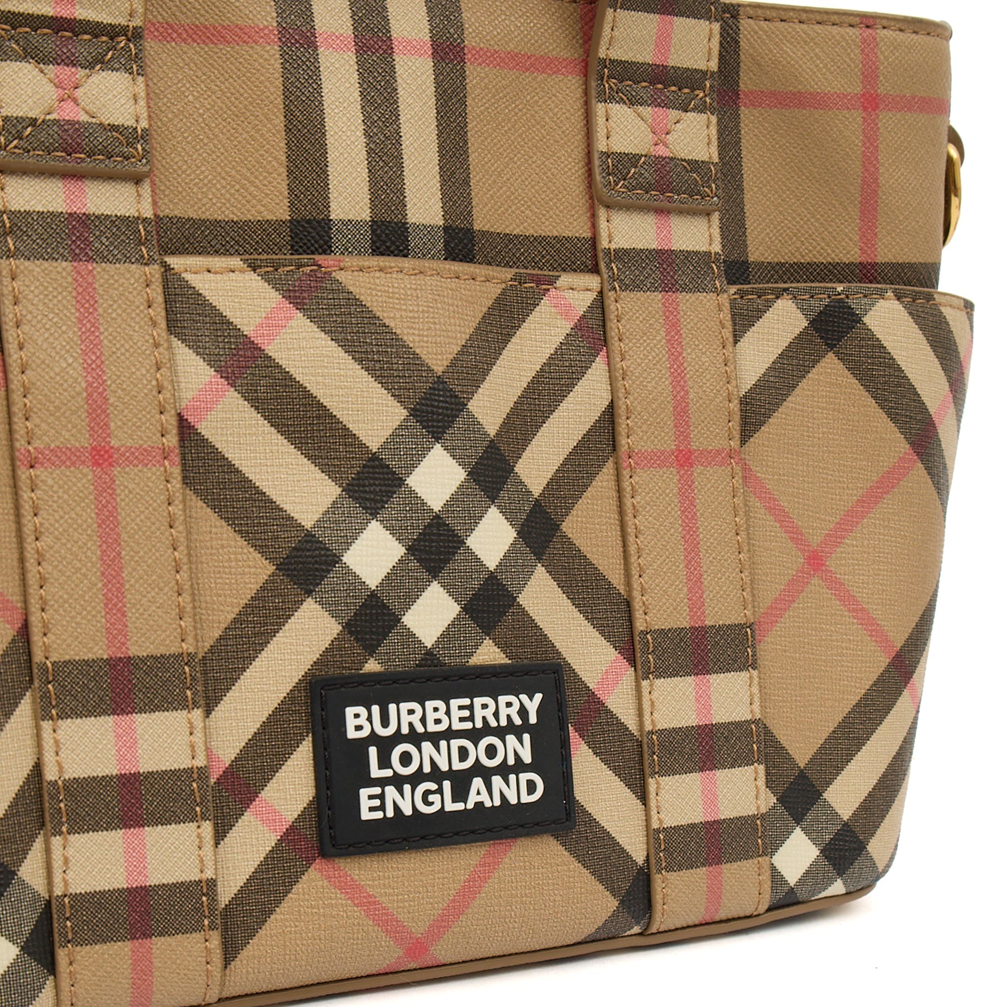 Burberry Tote Vintage Check and Leather Cross Body - Small in Nova Check, Leather