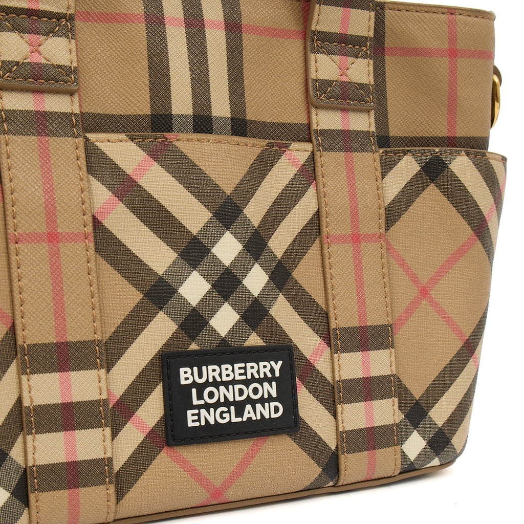 Burberry Tote Vintage Check and Leather Cross Body - Small in Nova Check, Leather