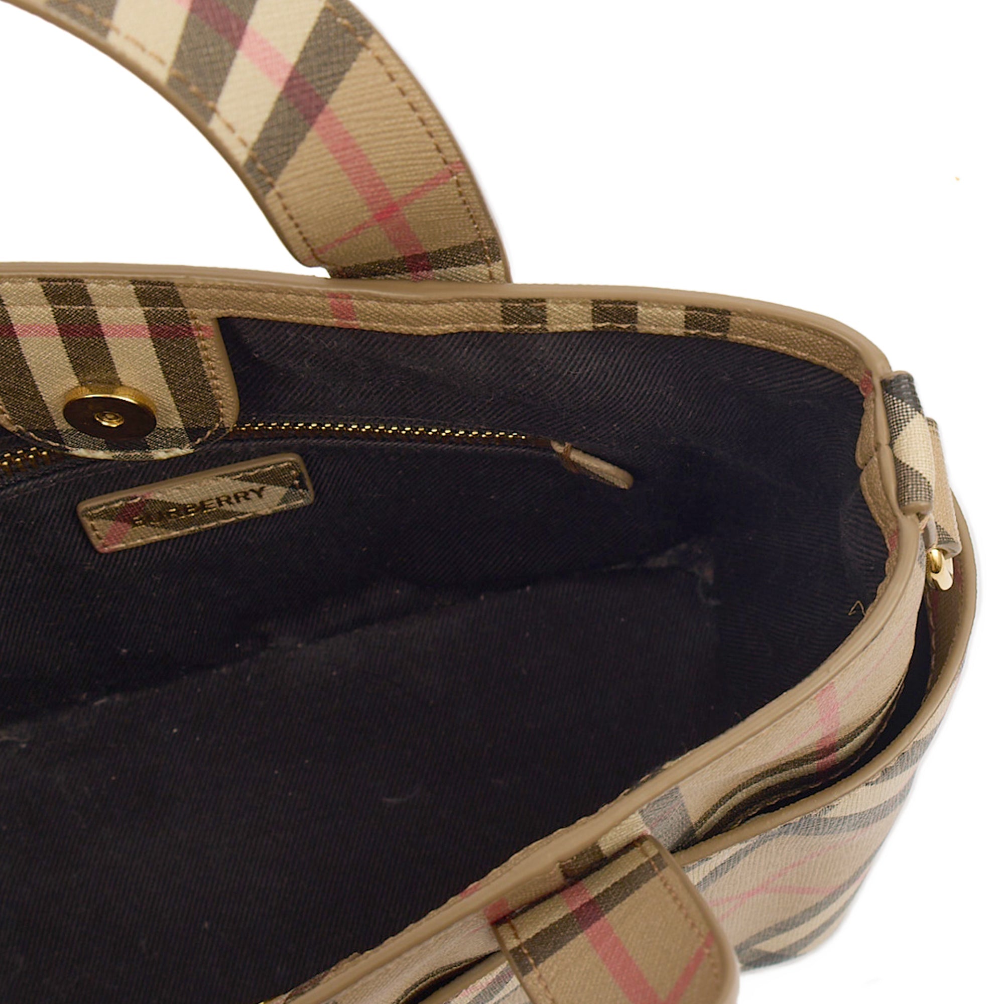 Burberry Tote Vintage Check and Leather Cross Body - Small in Nova Check, Leather