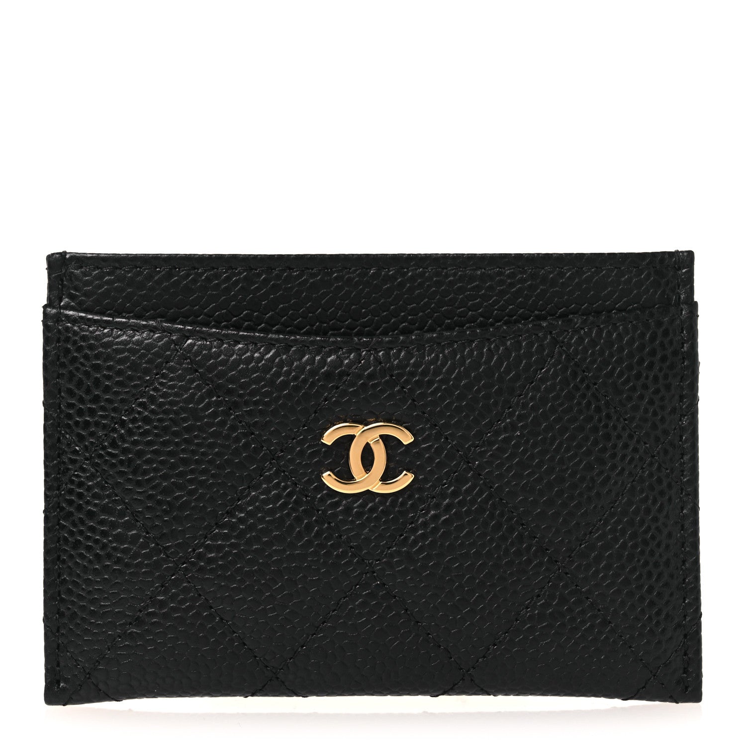 Caviar Quilted  Holder Black