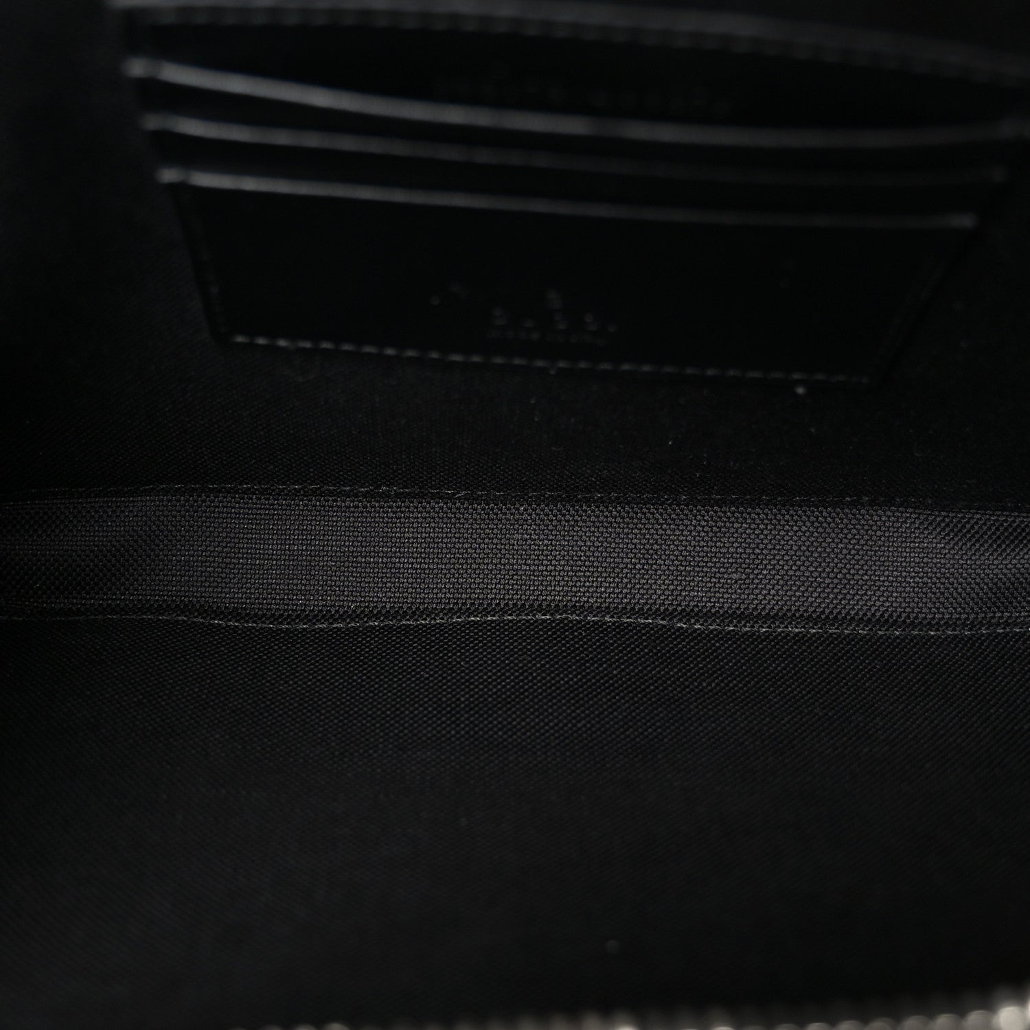 GG Supreme Monogram Calfskin Web Medium Messenger Bag Black Grey