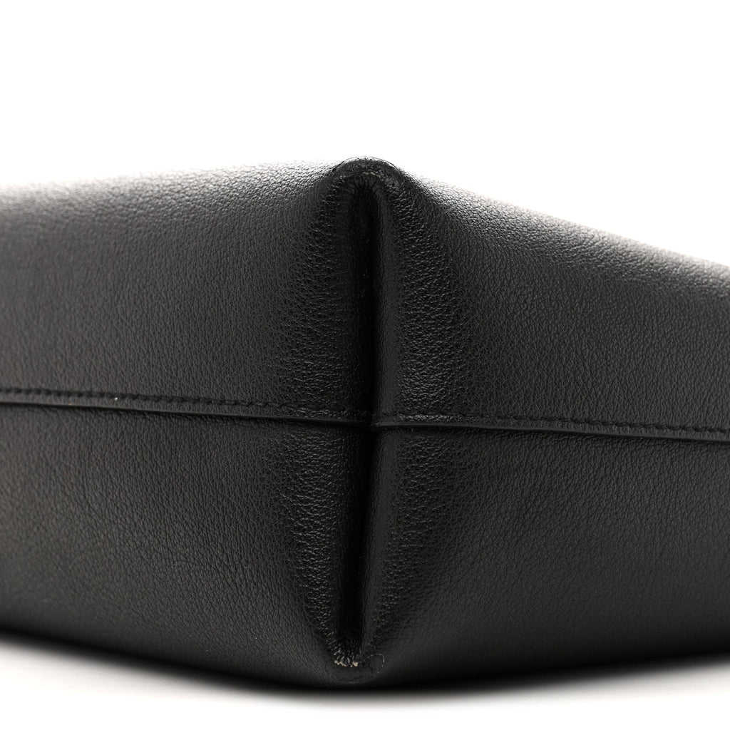 Calfskin Toy Shopping Tote Black