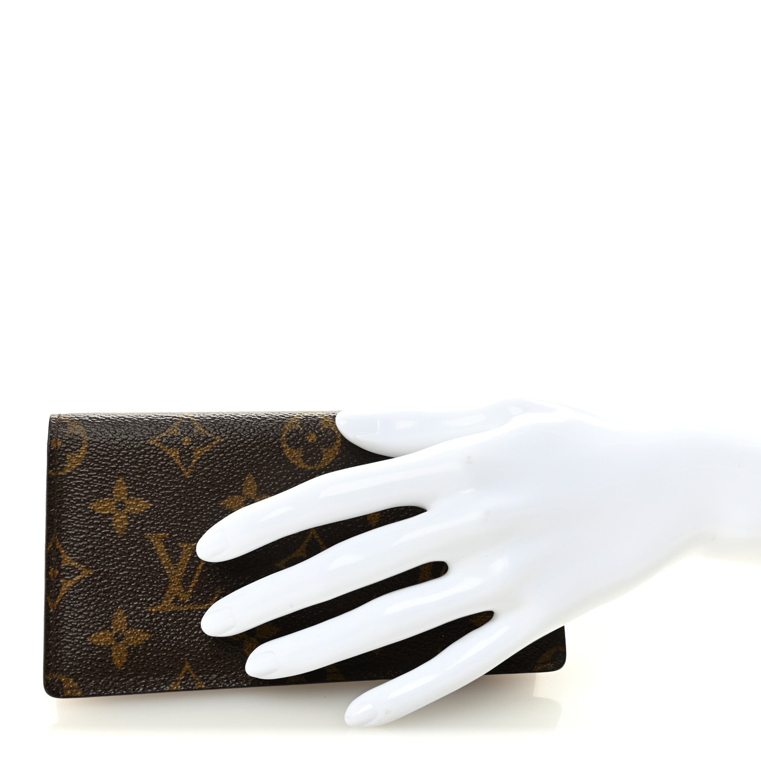 Monogram Simple Checkbook Holder Wallet Cover