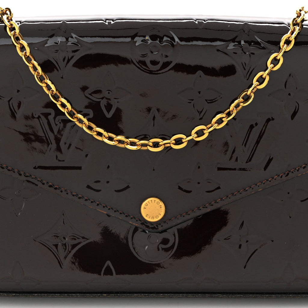 Vernis Pochette Felicie Chain Wallet Amarante
