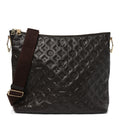 Calfskin Embossed Monogram Coussin Hobo MM Chocolate
