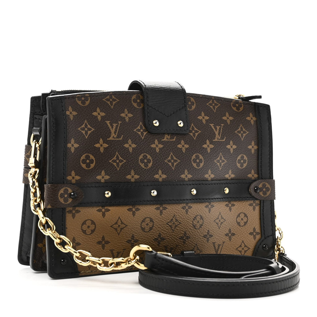Reverse Monogram Trunk Clutch