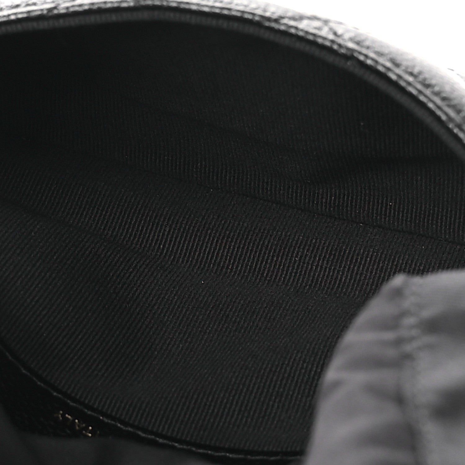 Caviar Fabric Foldable Tote Bag With Chain Black Multicolor