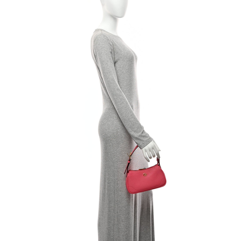 Goatskin Mini Aphrodite Shoulder Bag Rhodamine Pink