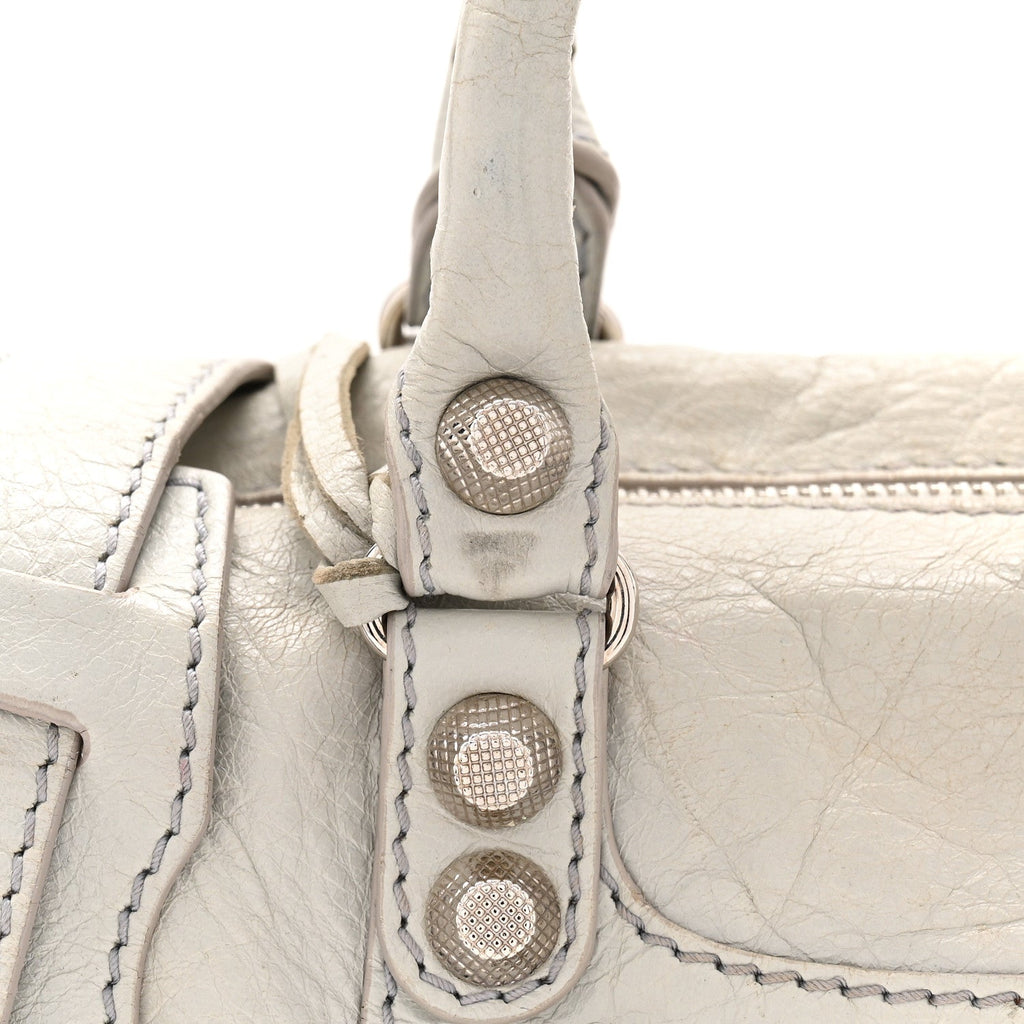 Agneau Giant 12 Silver Hardware Mini Twiggy Gris Glace