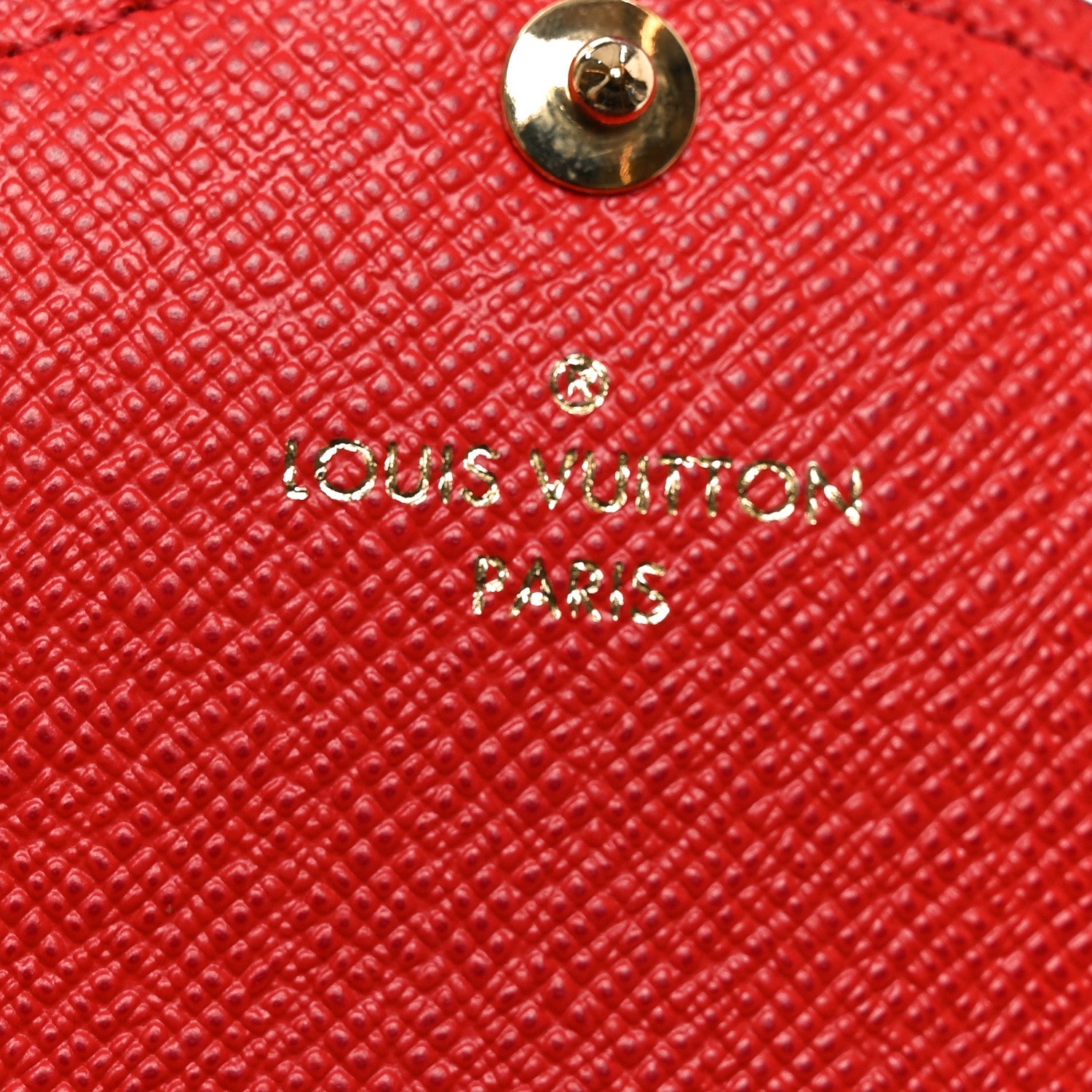 Monogram Sarah Wallet NM Coquelicot