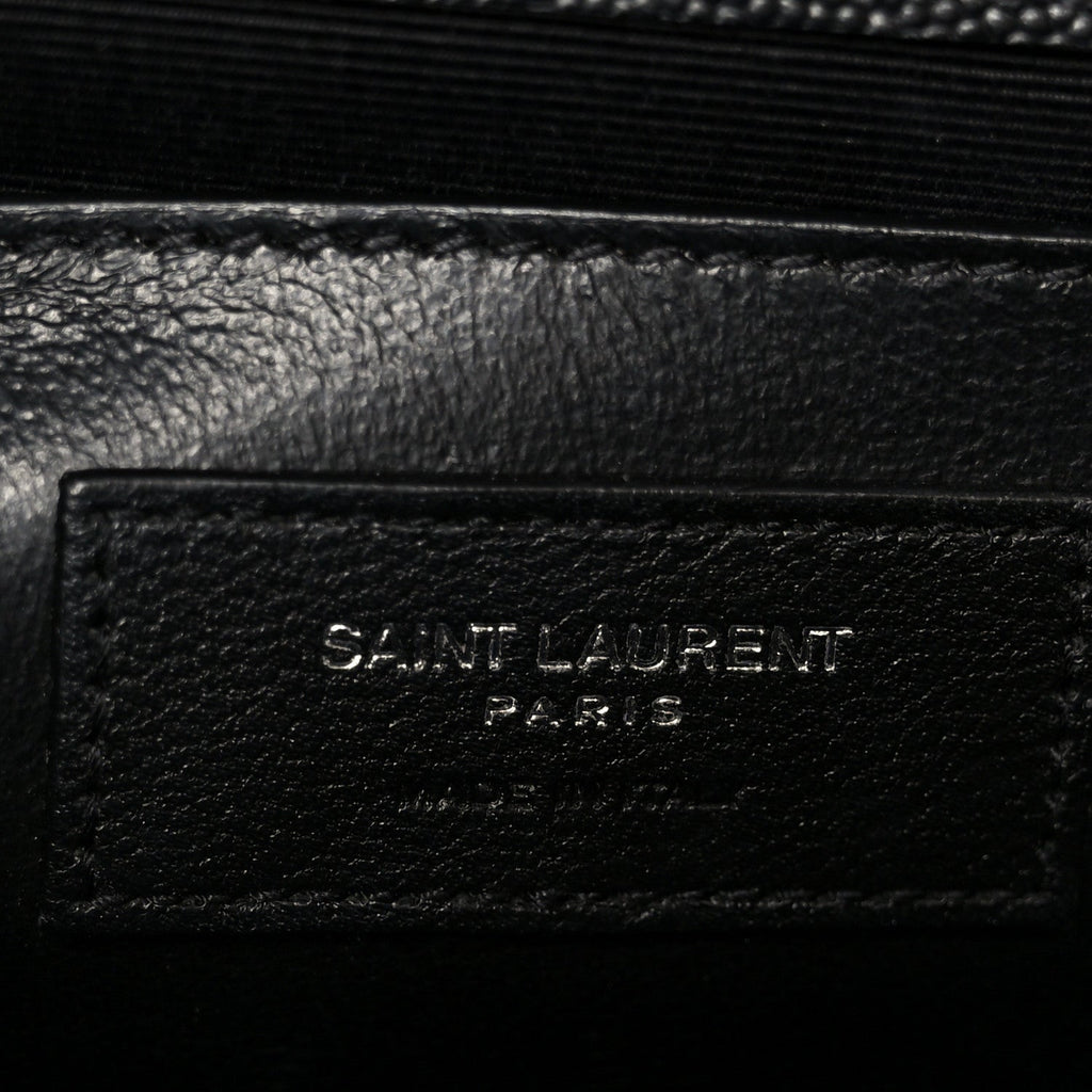 Grain De Poudre Medium Classic Monogram Kate Satchel Black