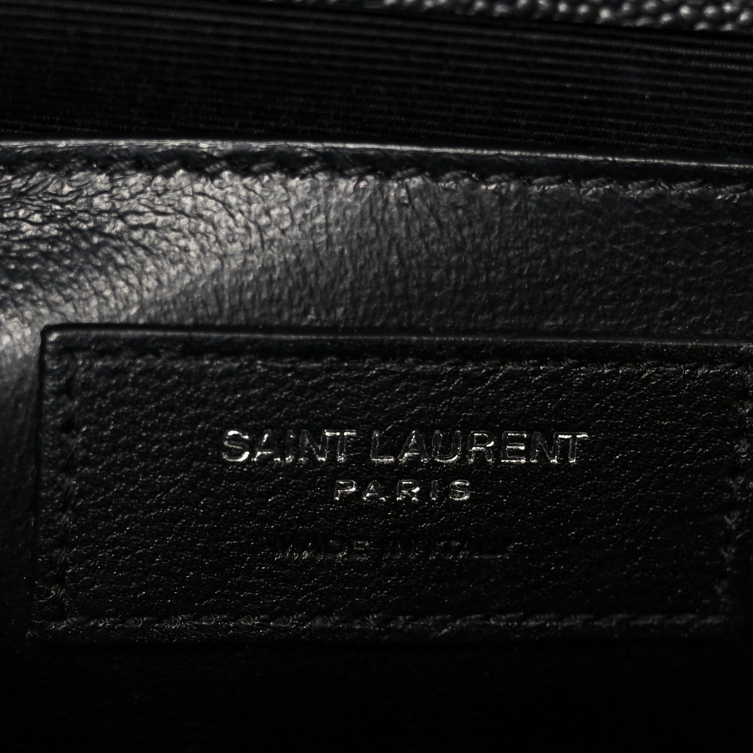 Grain De Poudre Medium Classic Monogram Kate Satchel Black
