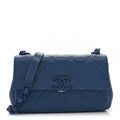 Caviar Quilted My Everything Small Flap Blue