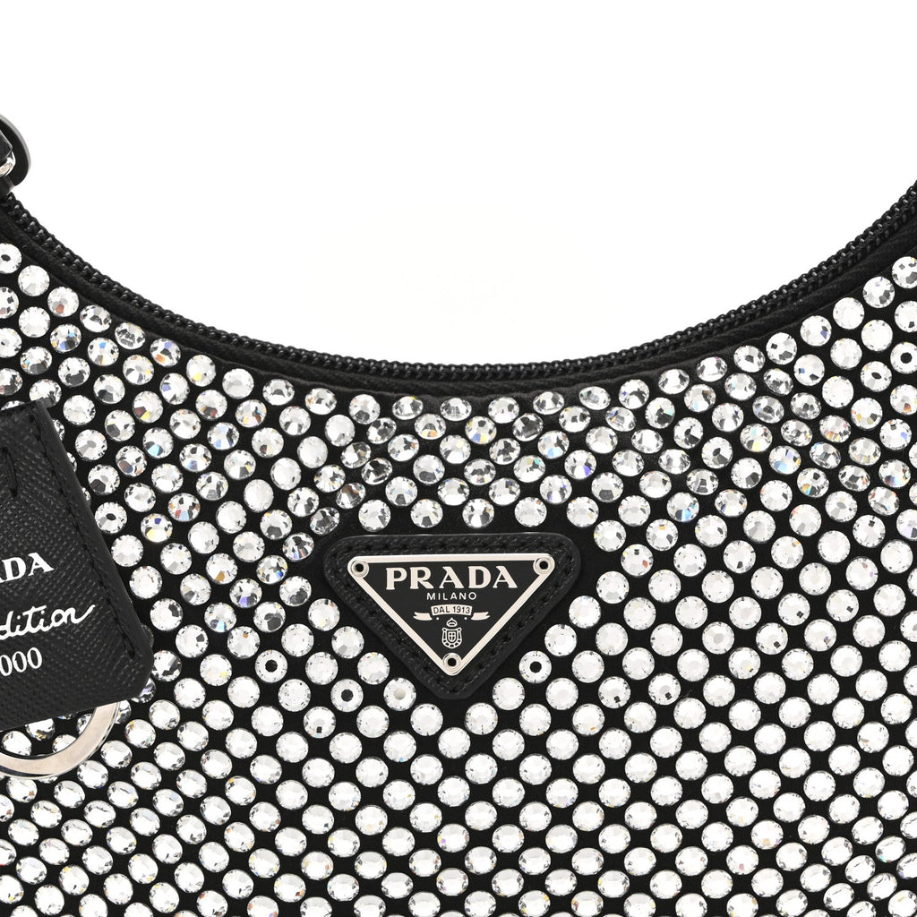 Satin Crystal Mini Re-Edition 2000 Bag Cristal