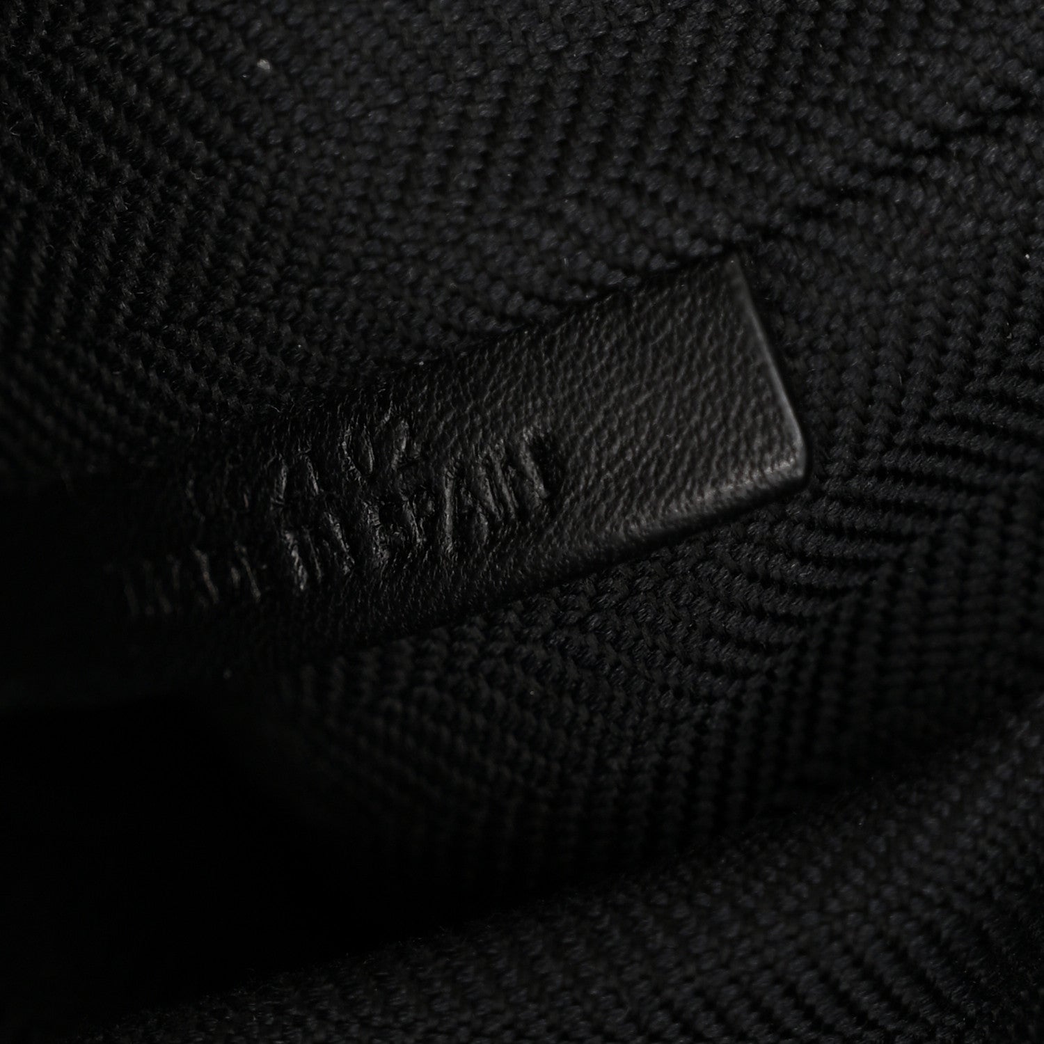 Jacquard Anagram Calfskin Medium Cubi Bag Anthracite Black