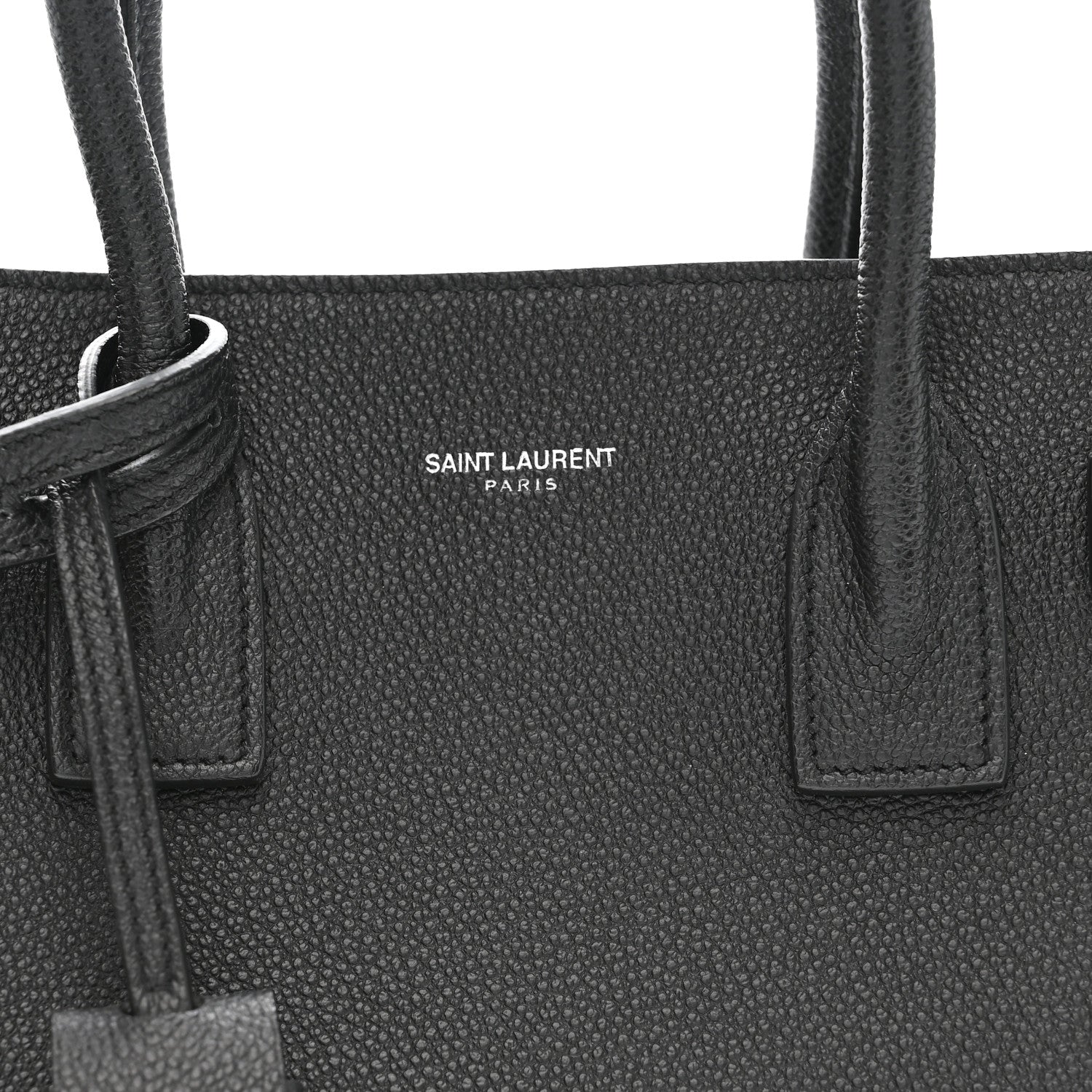 Grained Calfskin Baby Sac De Jour Coal