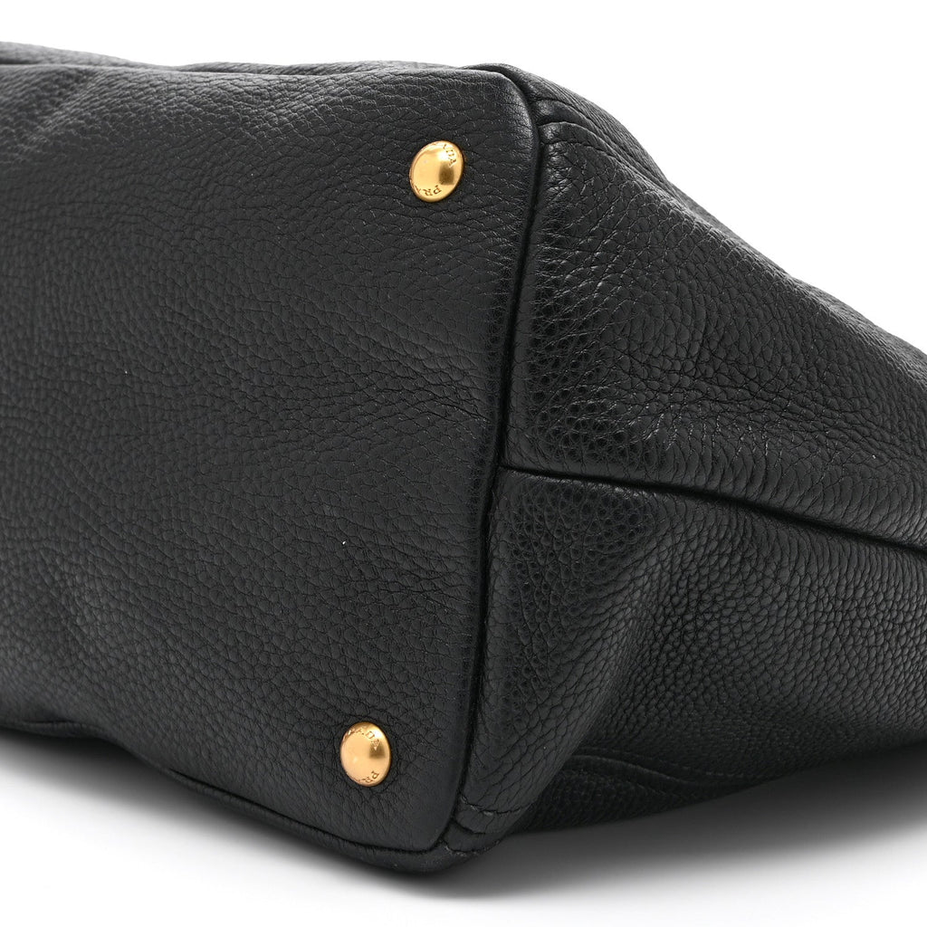 Vitello Daino Tote Black