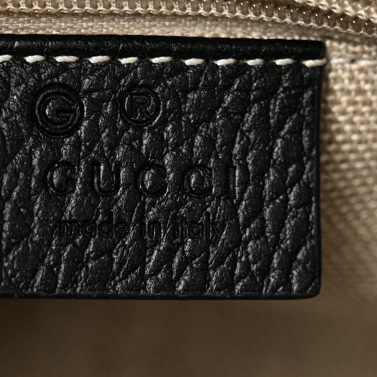 Dollar Calfskin Interlocking G Crossbody Bag Black