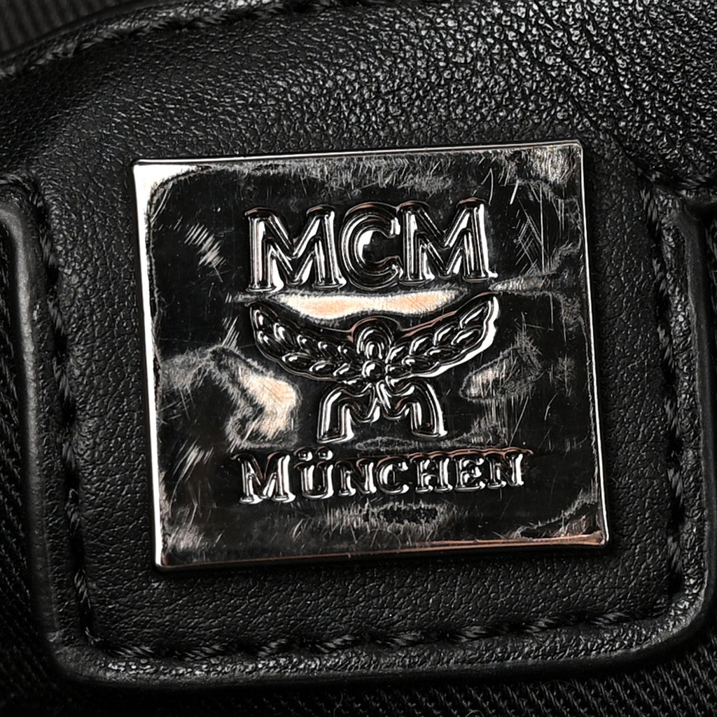 Nylon Monogram Studded Stark Medium Backpack Black