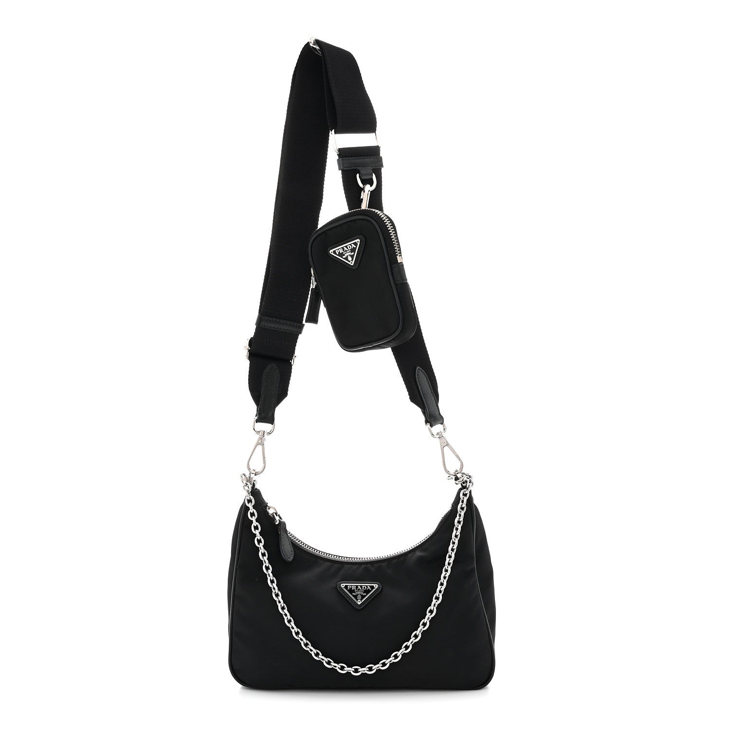 Nylon Re-Edition 2005 Shoulder Bag Black