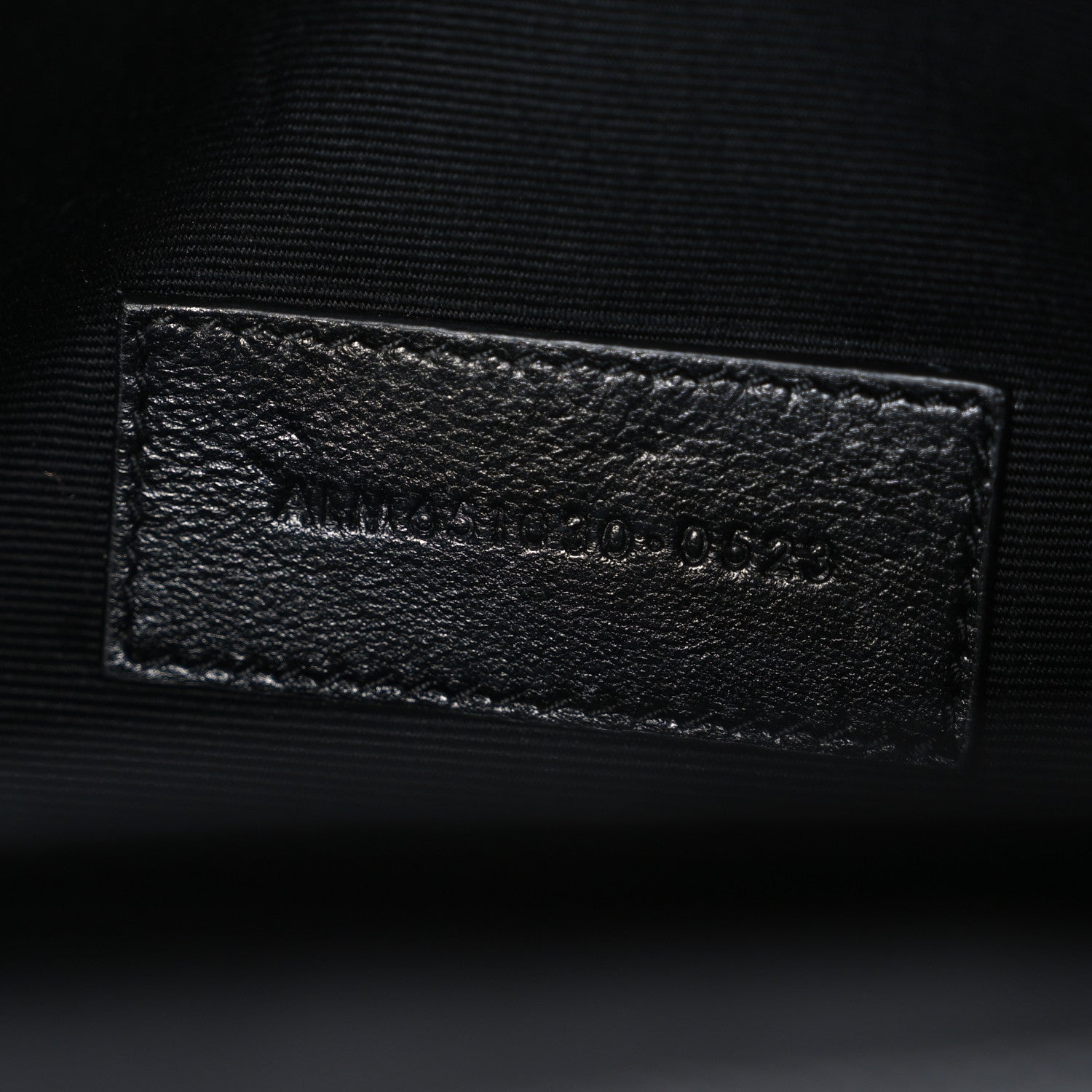 Grain De Poudre Textured Mixed Matelasse Triquilt Monogram Clutch Black
