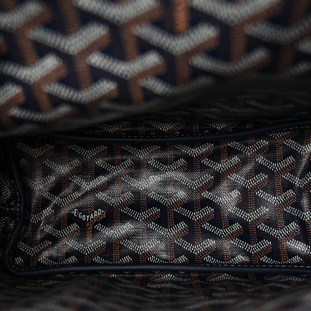 Goyardine Reversible Mini Anjou Navy