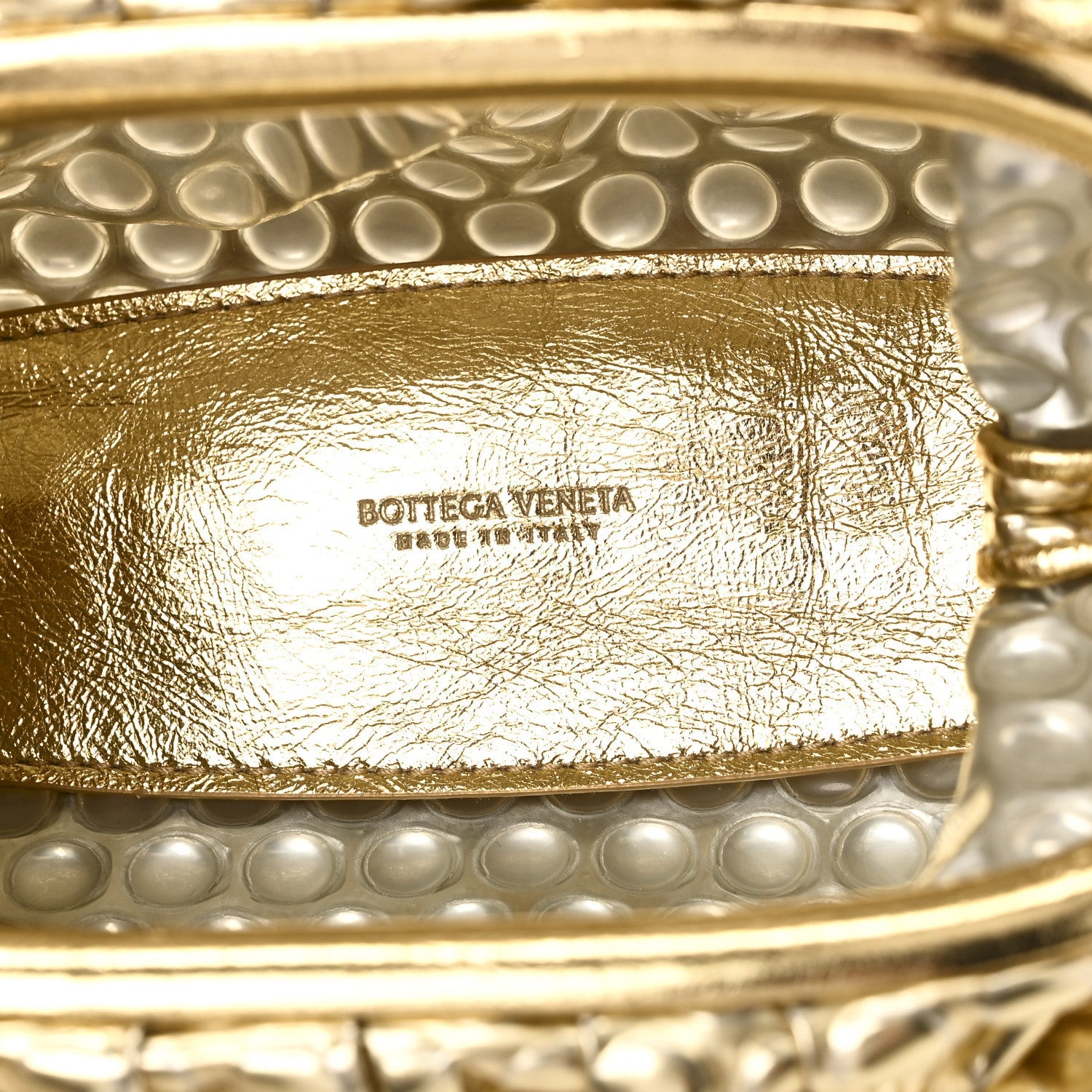 Metallic Fabric Bubble Wrap The Mini Pouch Gold