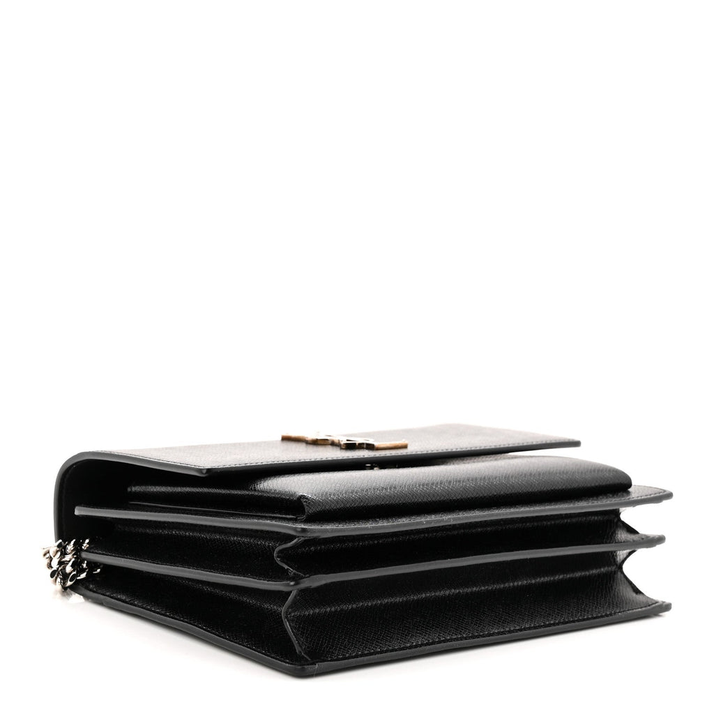 Coated Bark Calfskin Medium Monogram Sunset Black