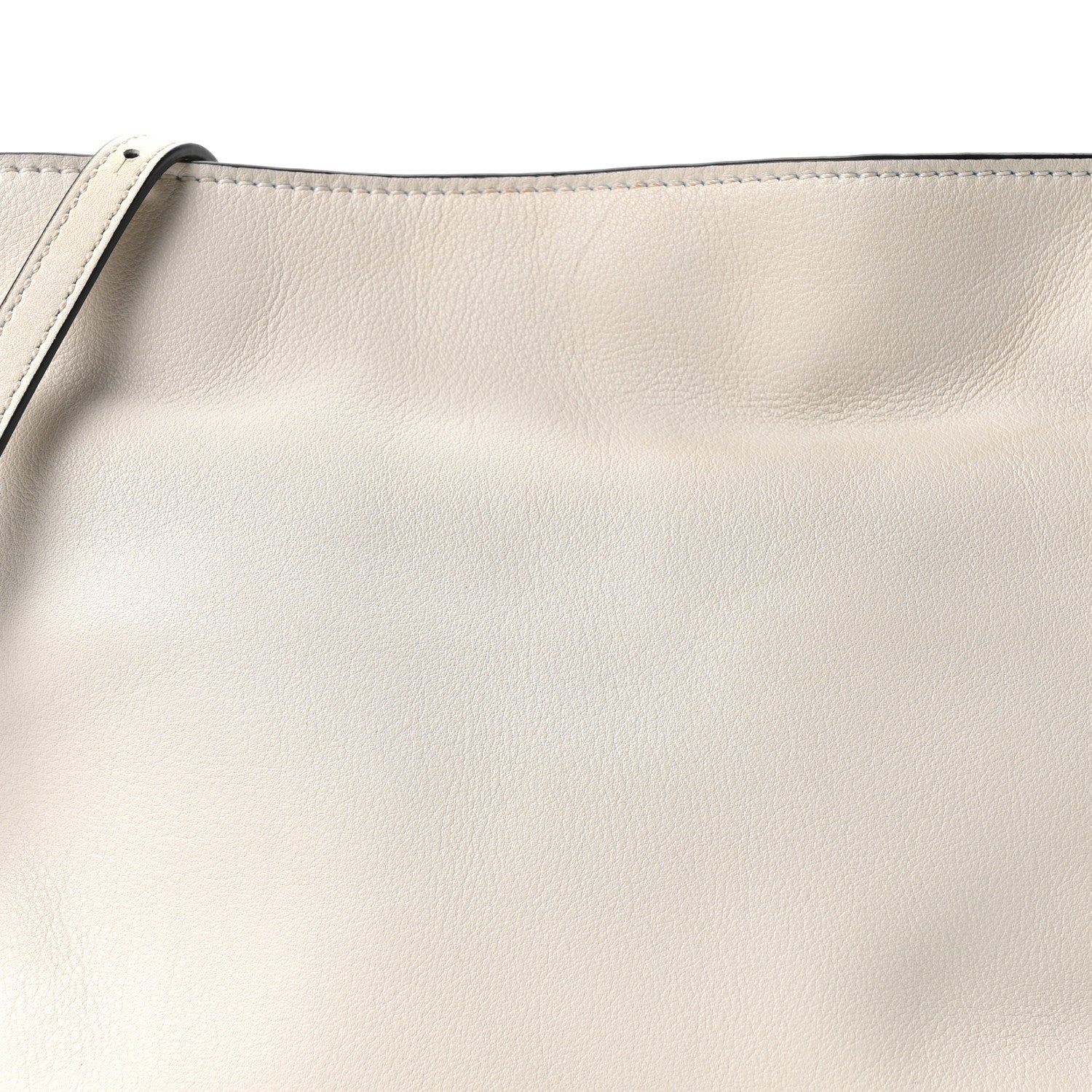 Calfskin Mini Flamenco Knot Clutch Soft White