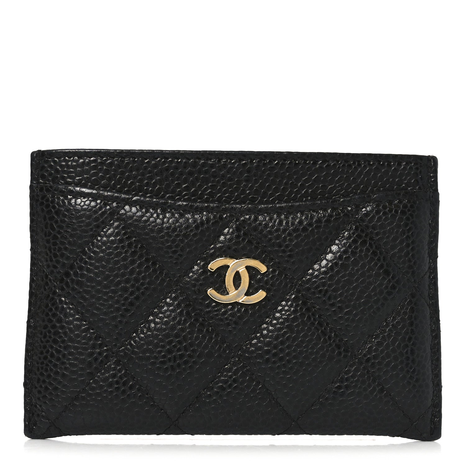 Caviar Quilted  Holder Black