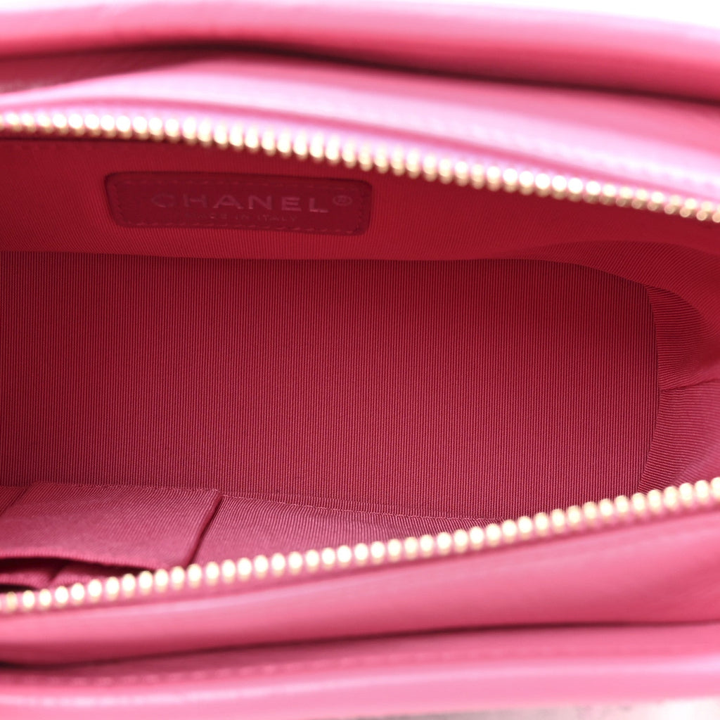 Tweed Calfskin Small Gabrielle Hobo Pink
