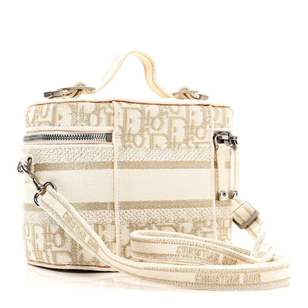 Oblique Diortravel Vanity Case Pale Gold