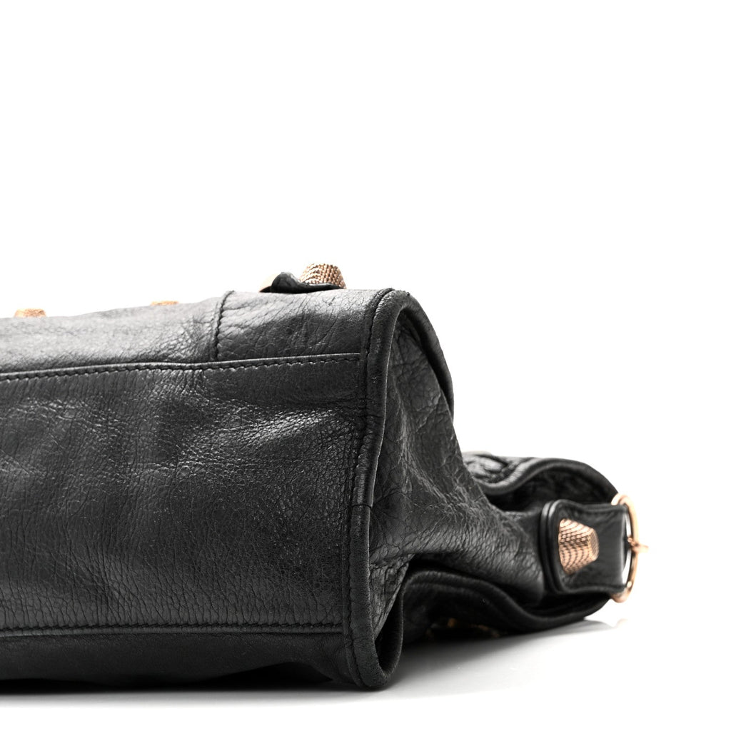 Agneau Giant 21 Rose Gold Hardware City Black