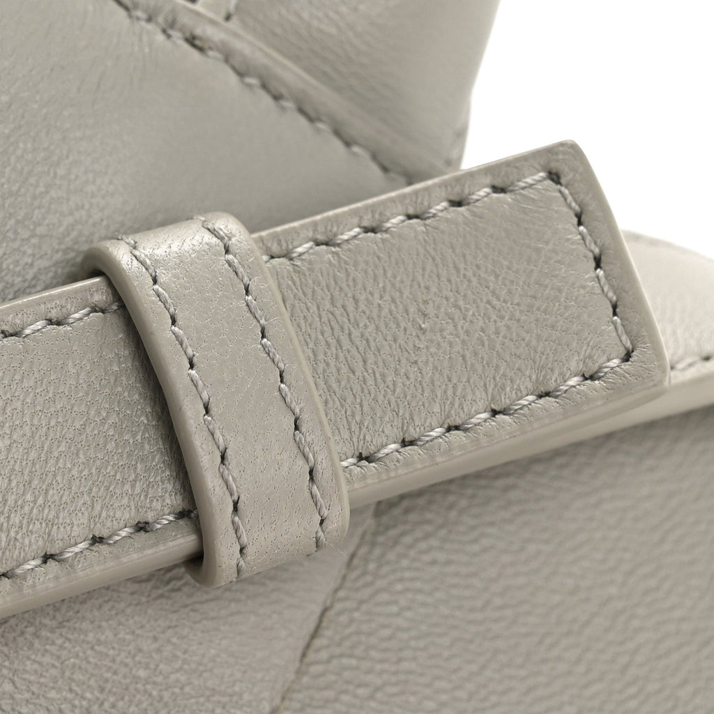 Nappa Maxi Intreccio Mini Arco East West Tote Agate Grey