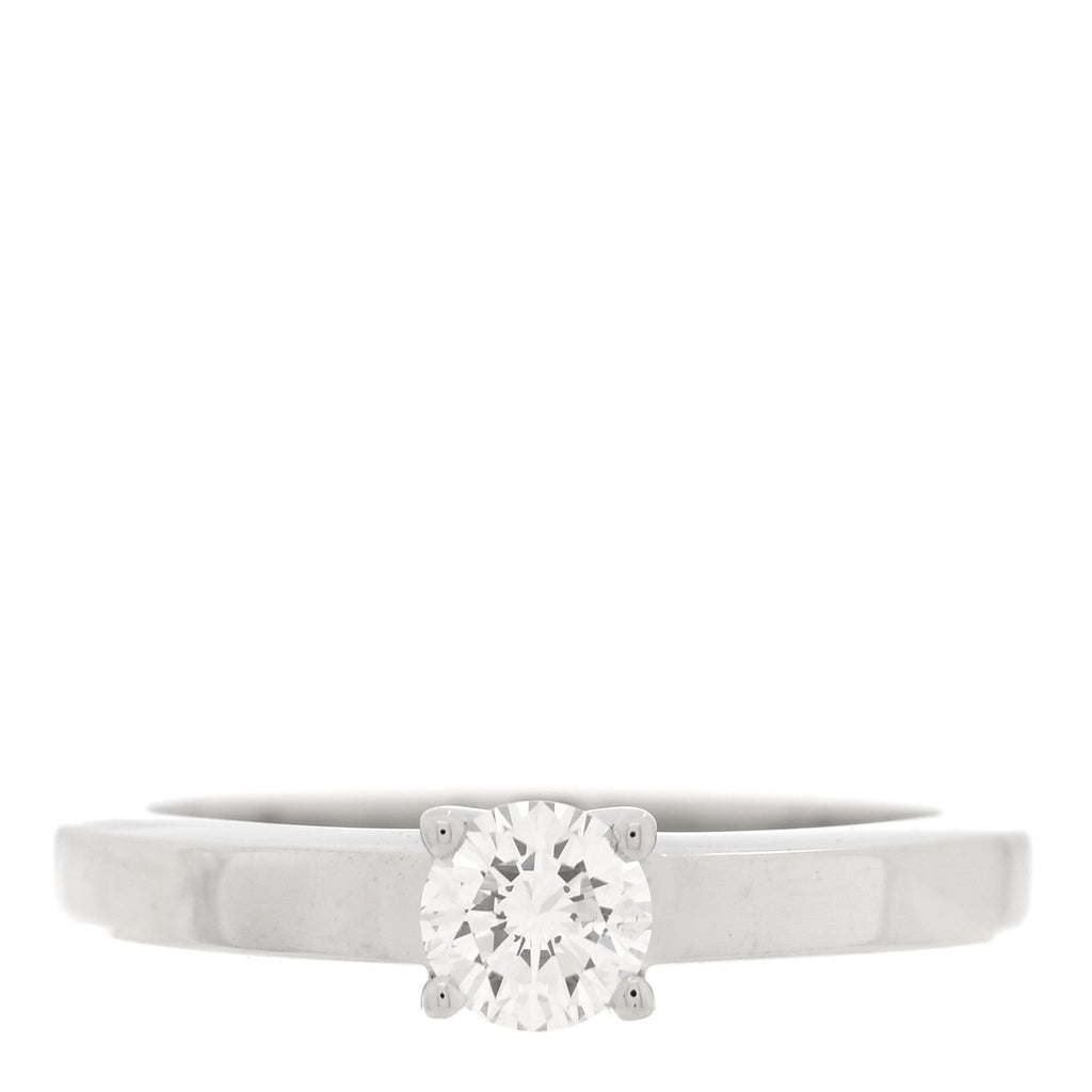 Platinum Diamond .31ct Solitaire Engagement Ring  49 4.75