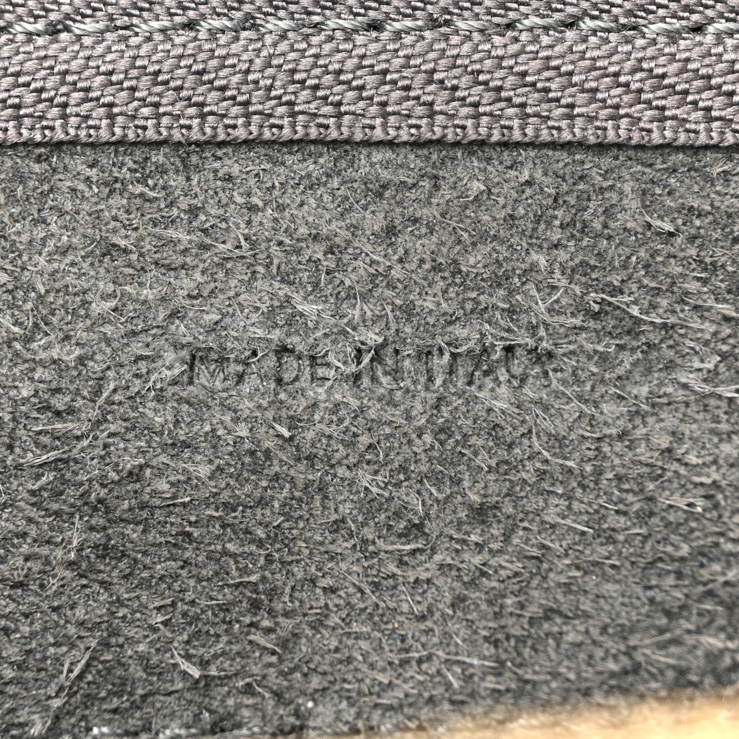 Grained Calfskin Nano Belt Bag Grey