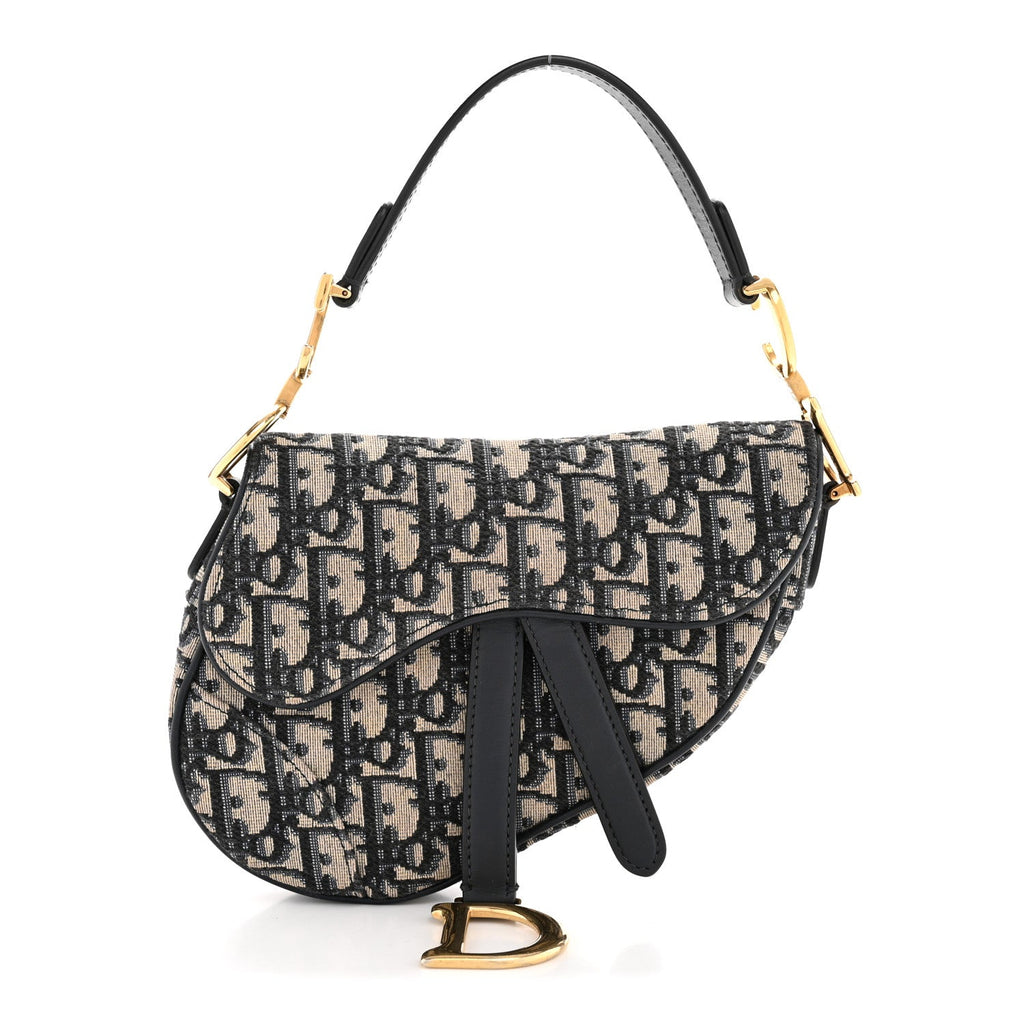 Oblique Mini Saddle Bag Blue