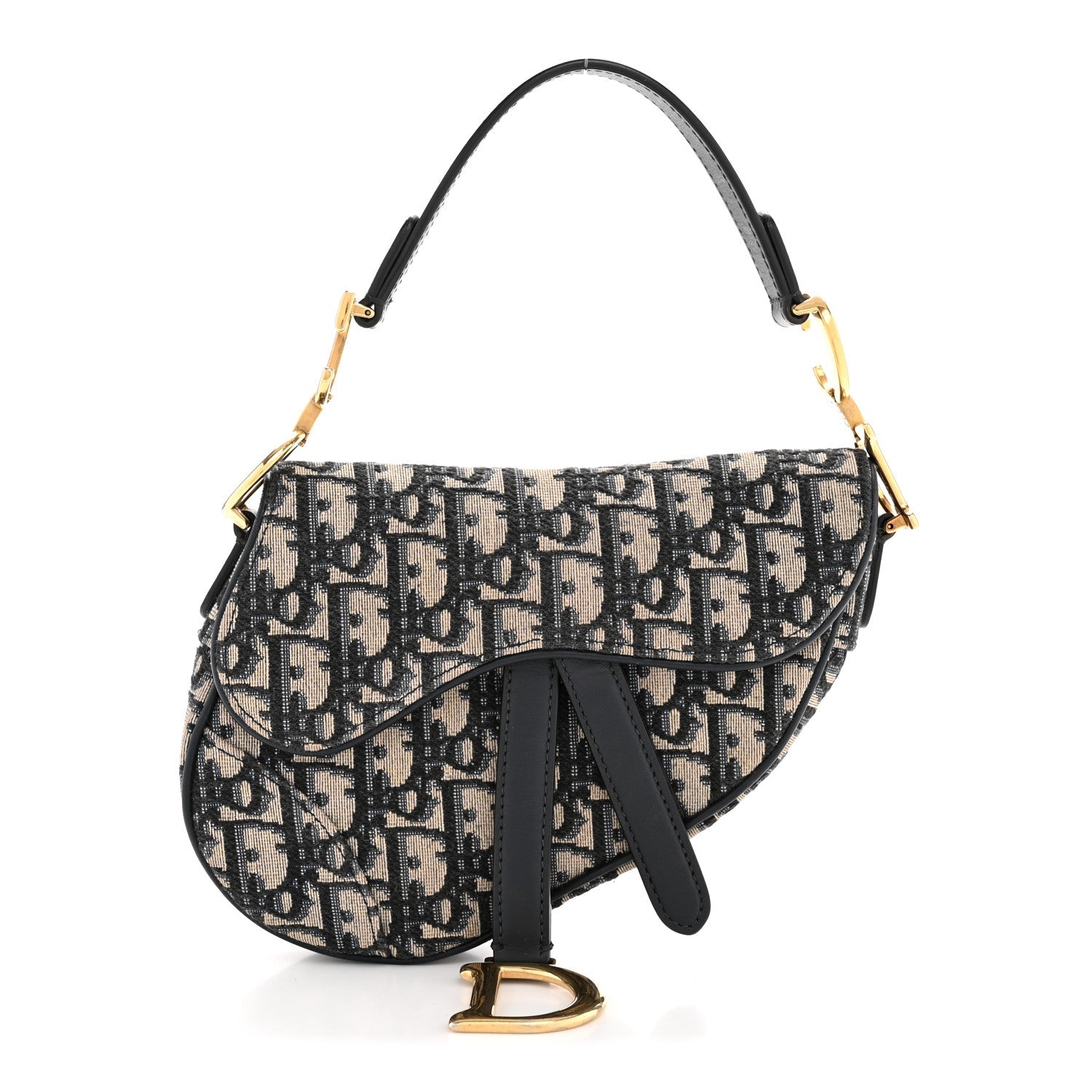 Oblique Mini Saddle Bag Blue