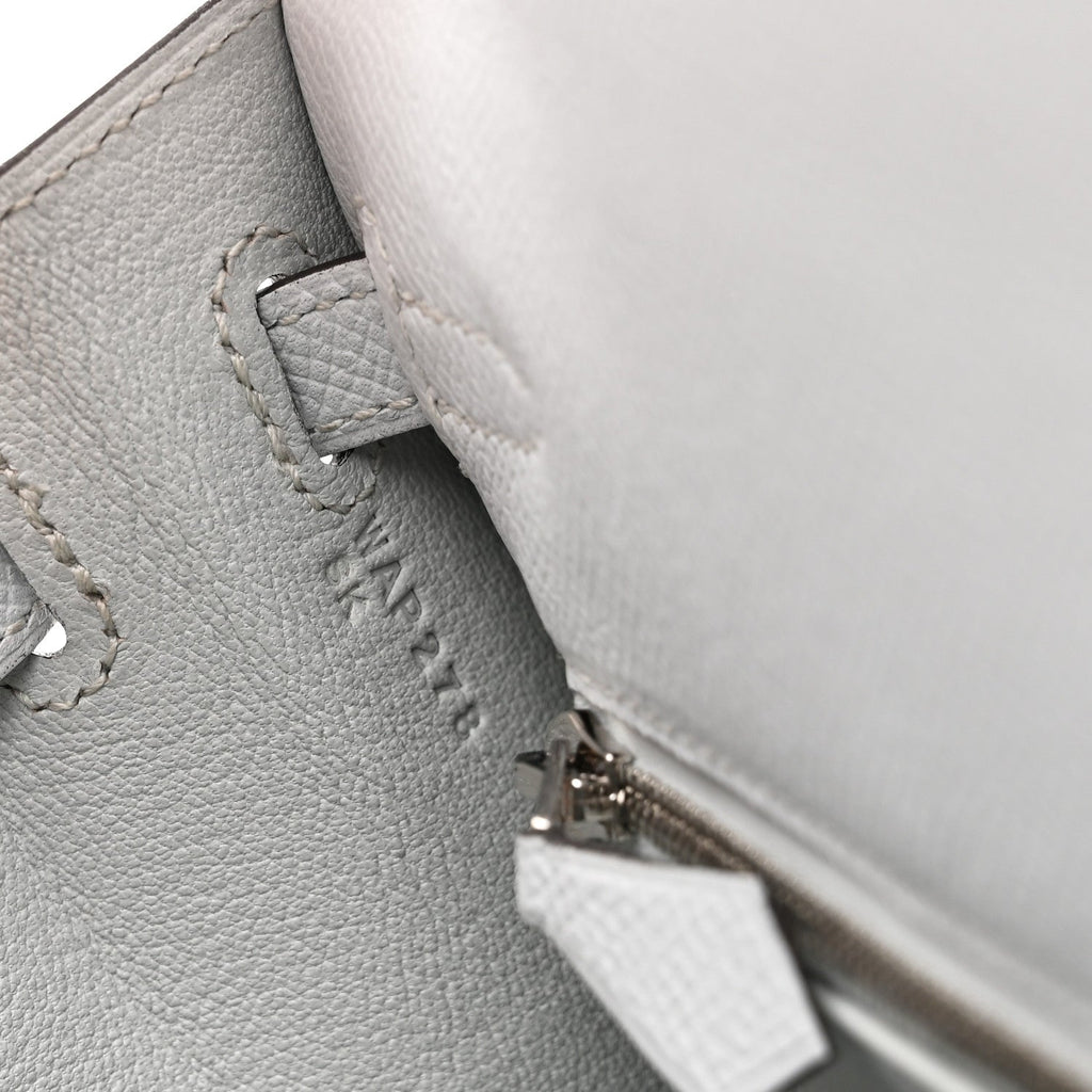 Epsom Kelly Sellier 25 Gris Platine