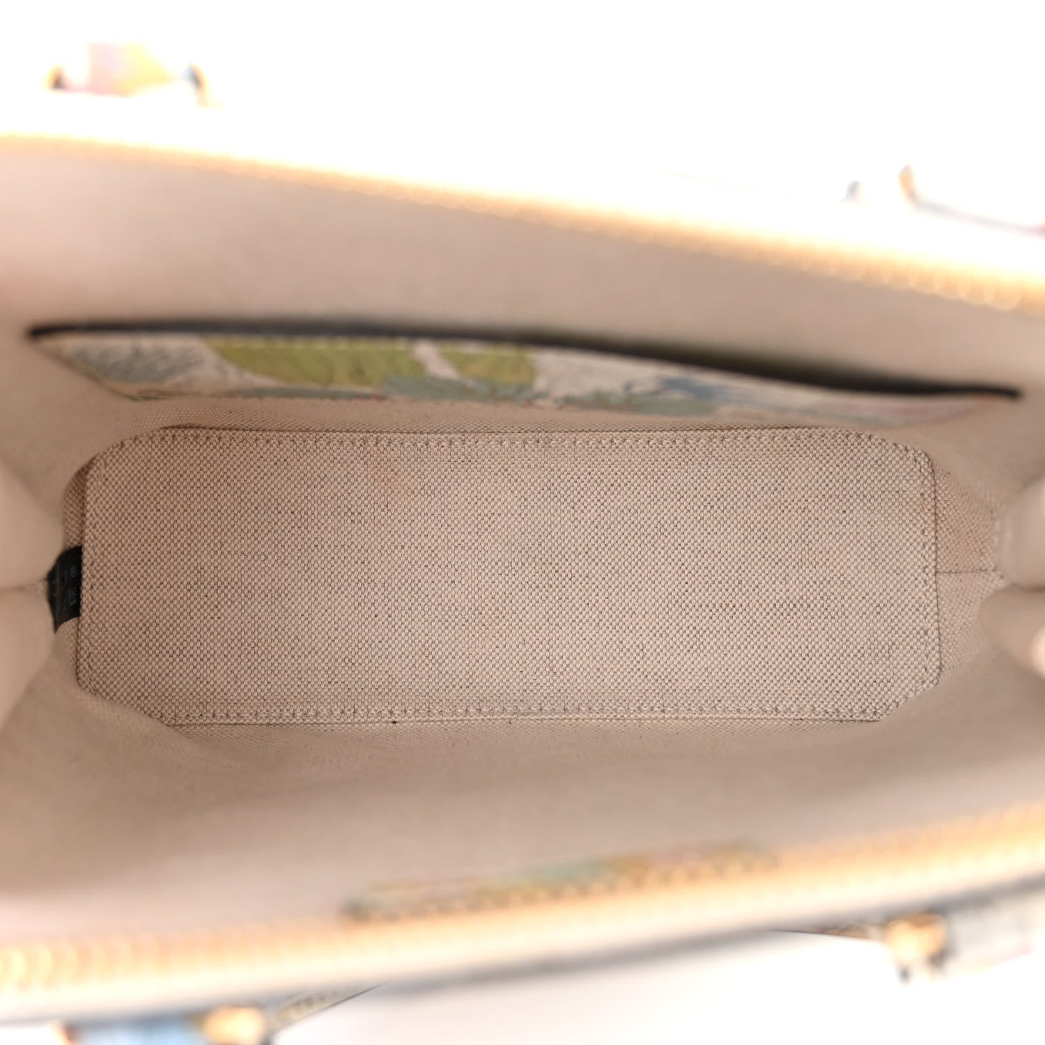New Shangai Calfskin Tiger Savanah Web Mini Horsebit 1955 Top Handle Bag Chalky White Multicolor