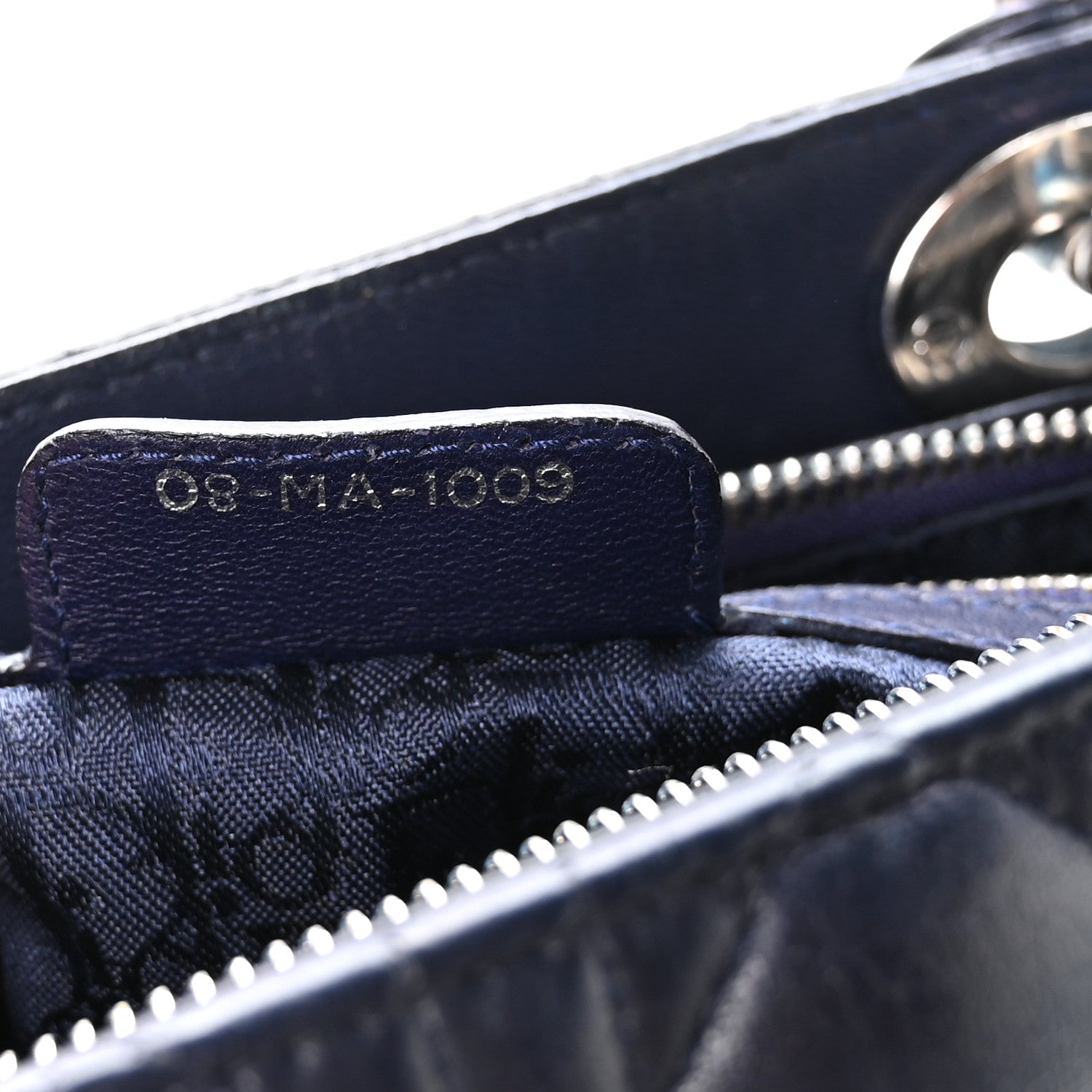 Lambskin Cannage Large Lady Dior Royal Blue