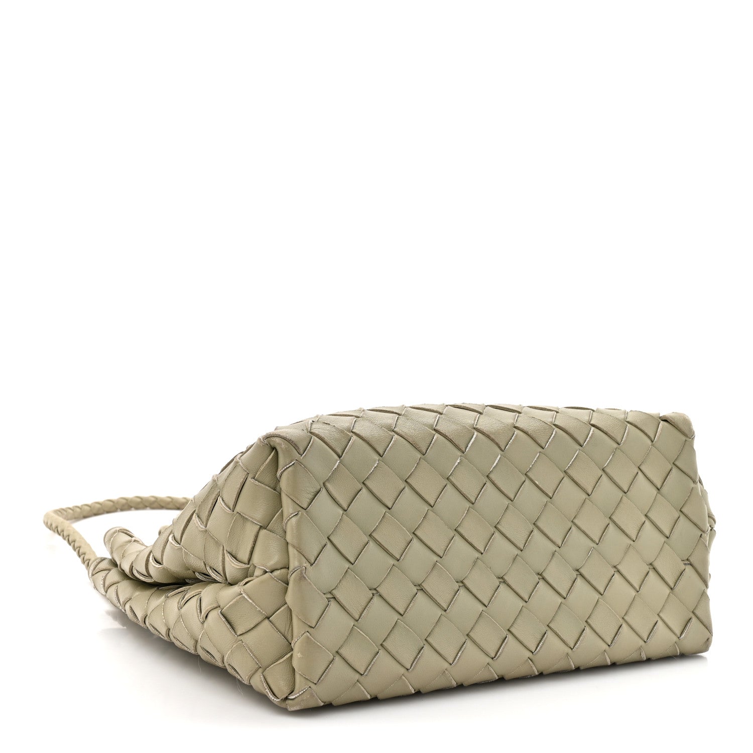 Nappa Intrecciato Small Andiamo Shoulder Bag Travertine