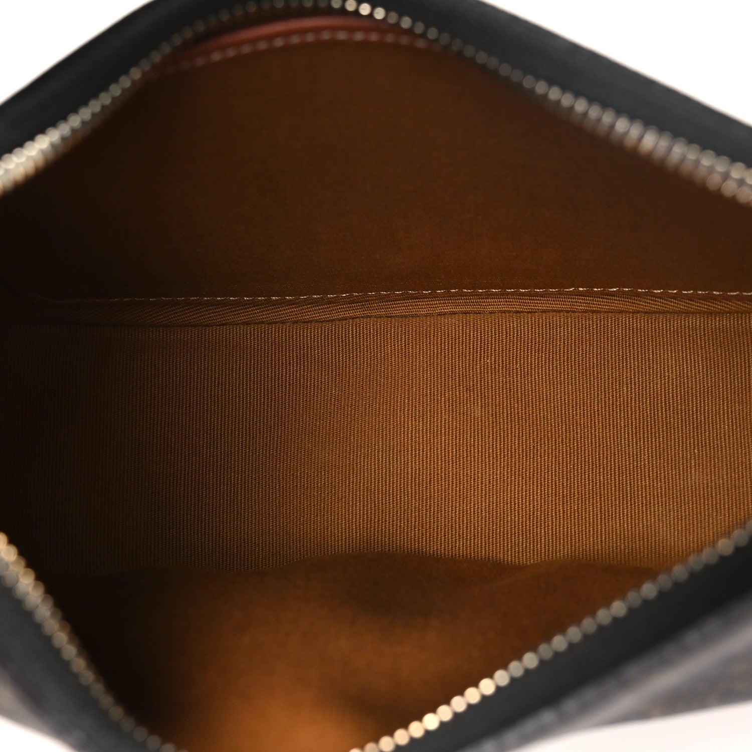 Triomphe Canvas Calfskin Ava Shoulder Bag Tan