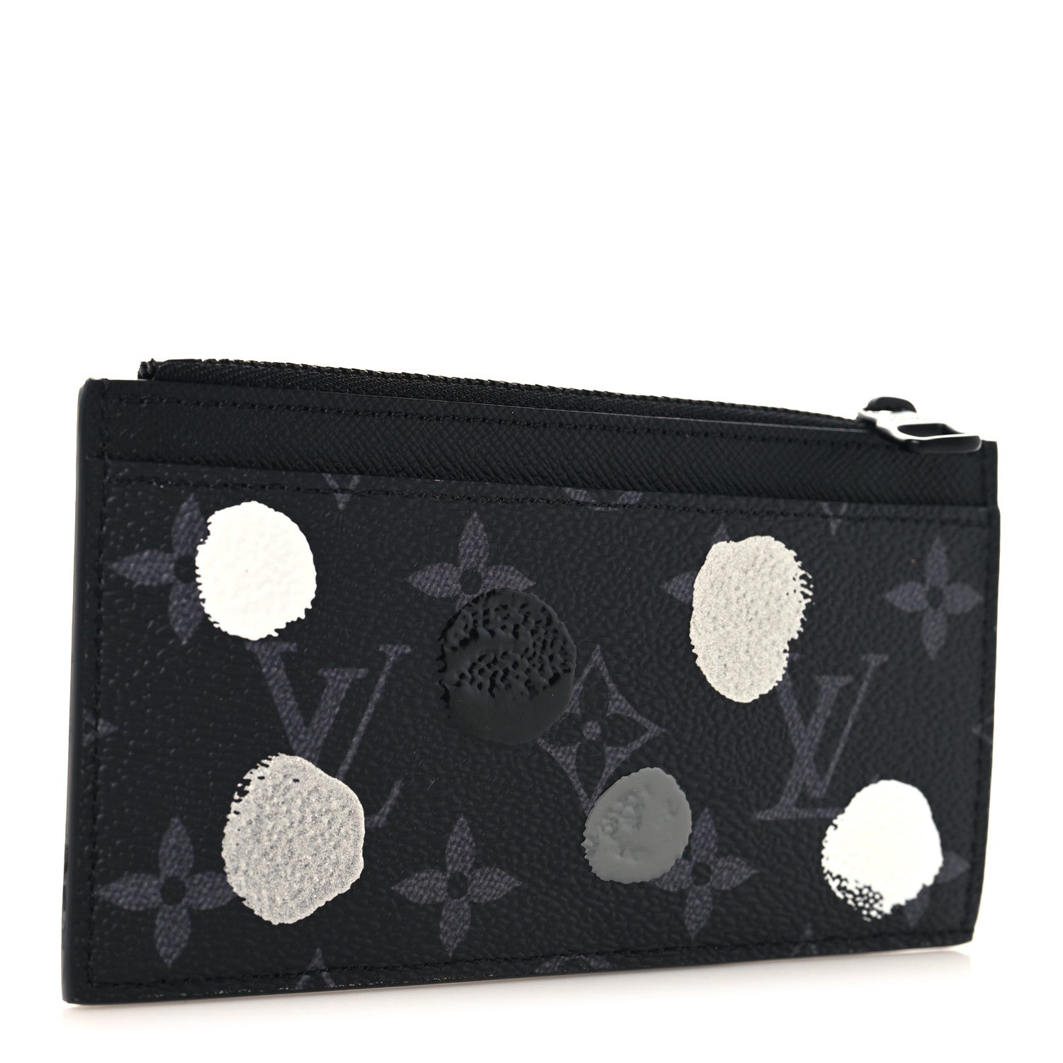 LV X YK Monogram Eclipse Taiga Coin  Holder