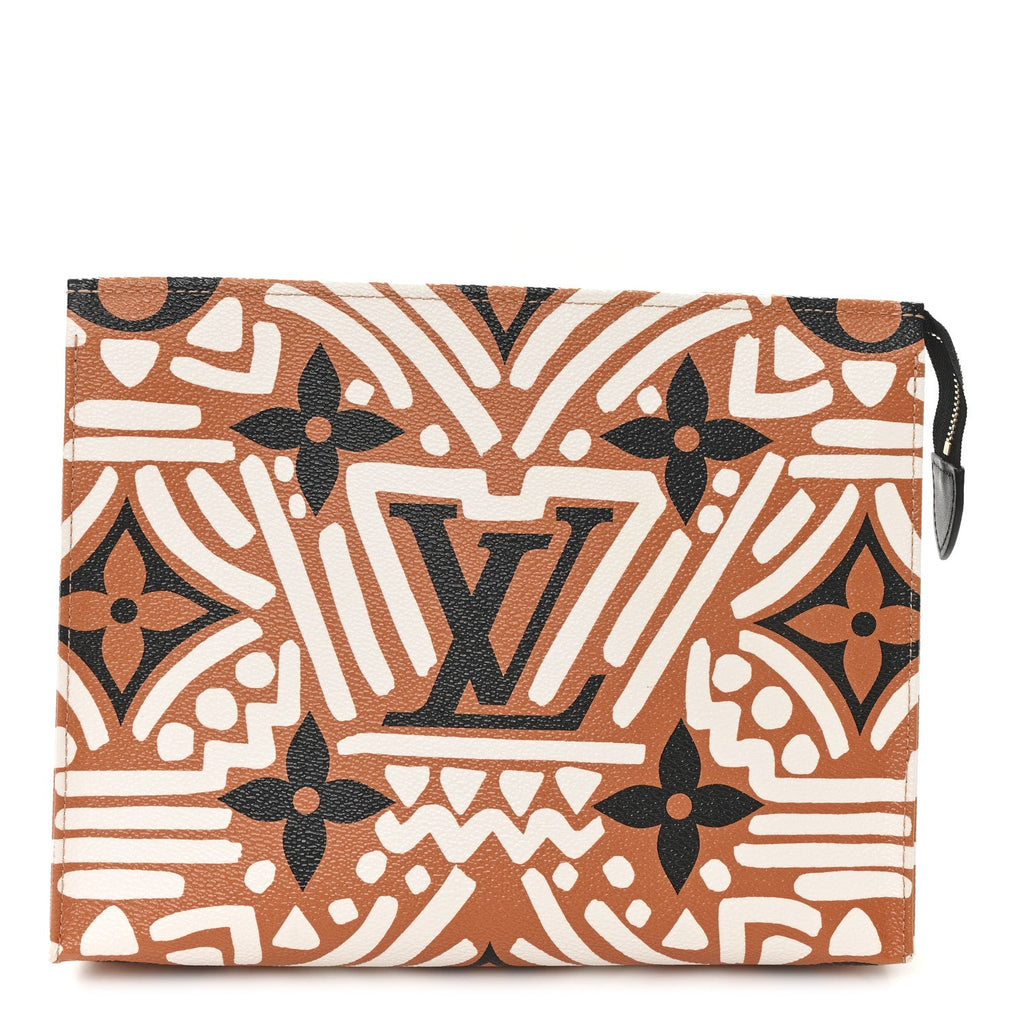 Monogram Giant Crafty Pochette Toiletry 26 Creme Caramel